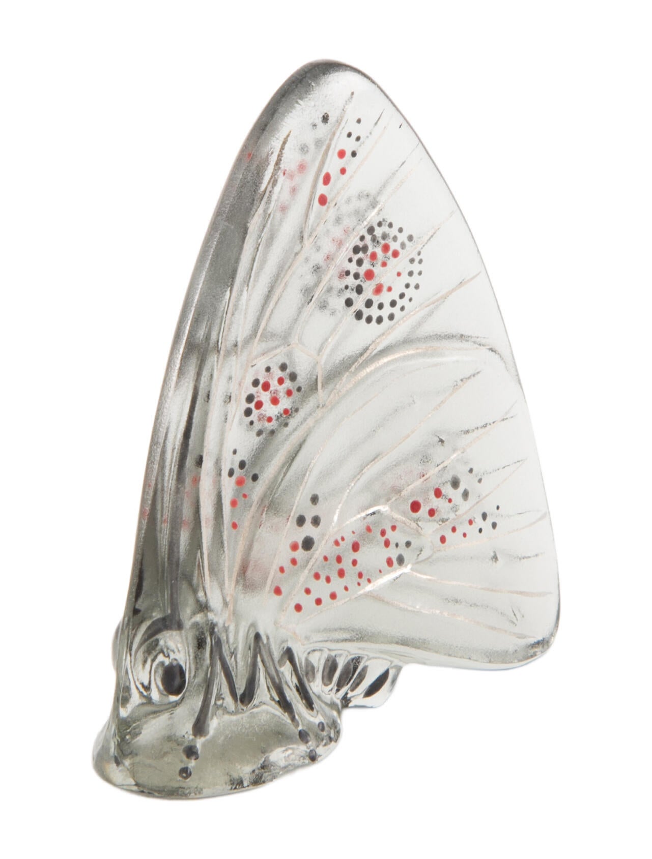 Lalique Crystal Papillon Ailes Fermées Figurine