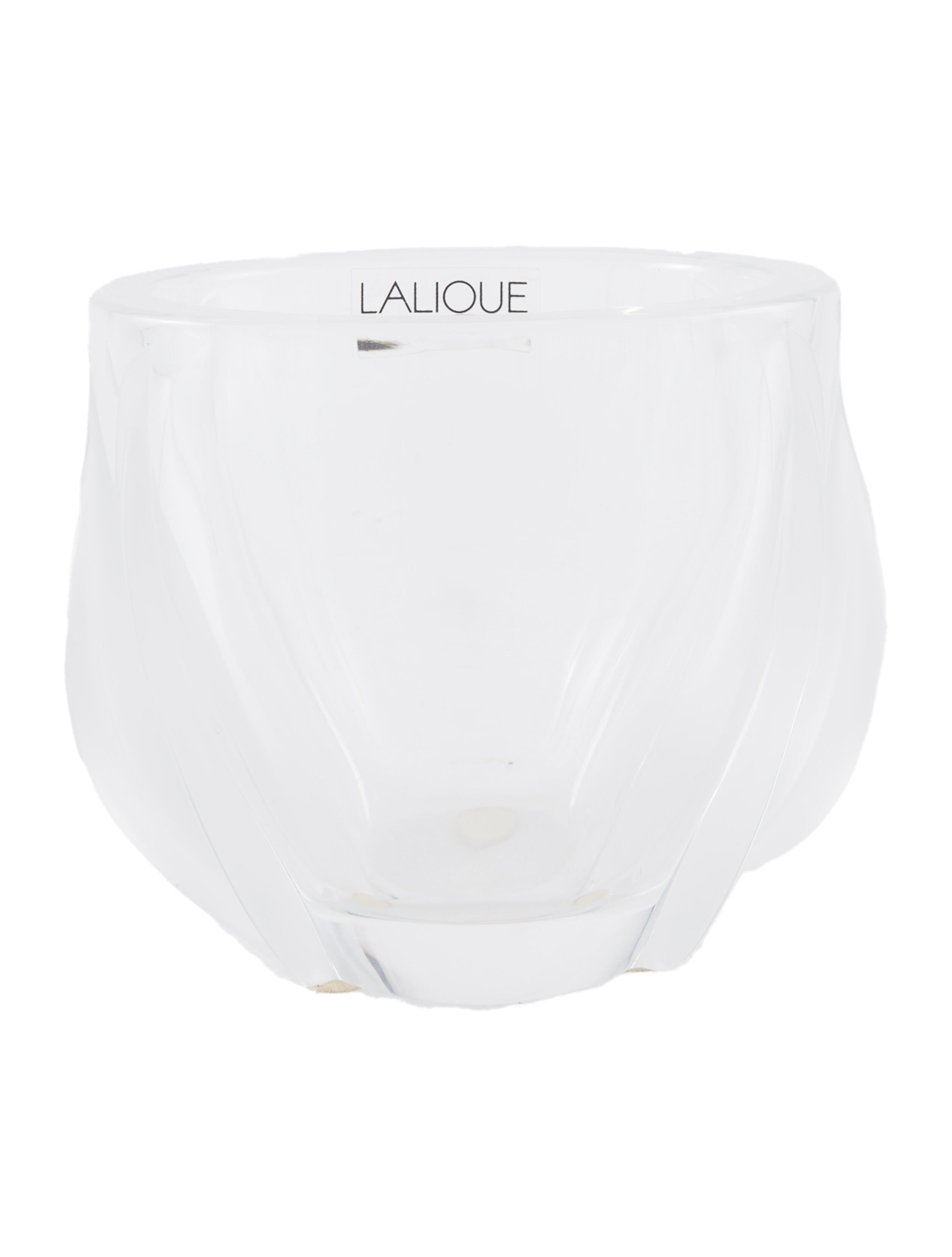 Lalique Deux Tulipes Crystal Vase