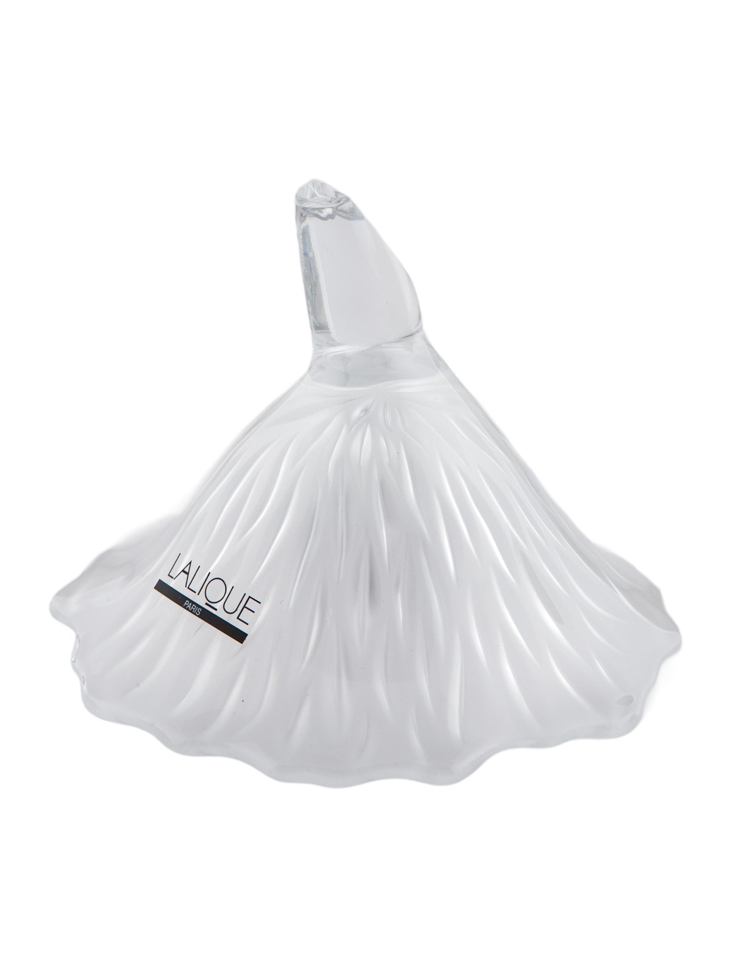 Lalique Fleur Vibration Paperweight