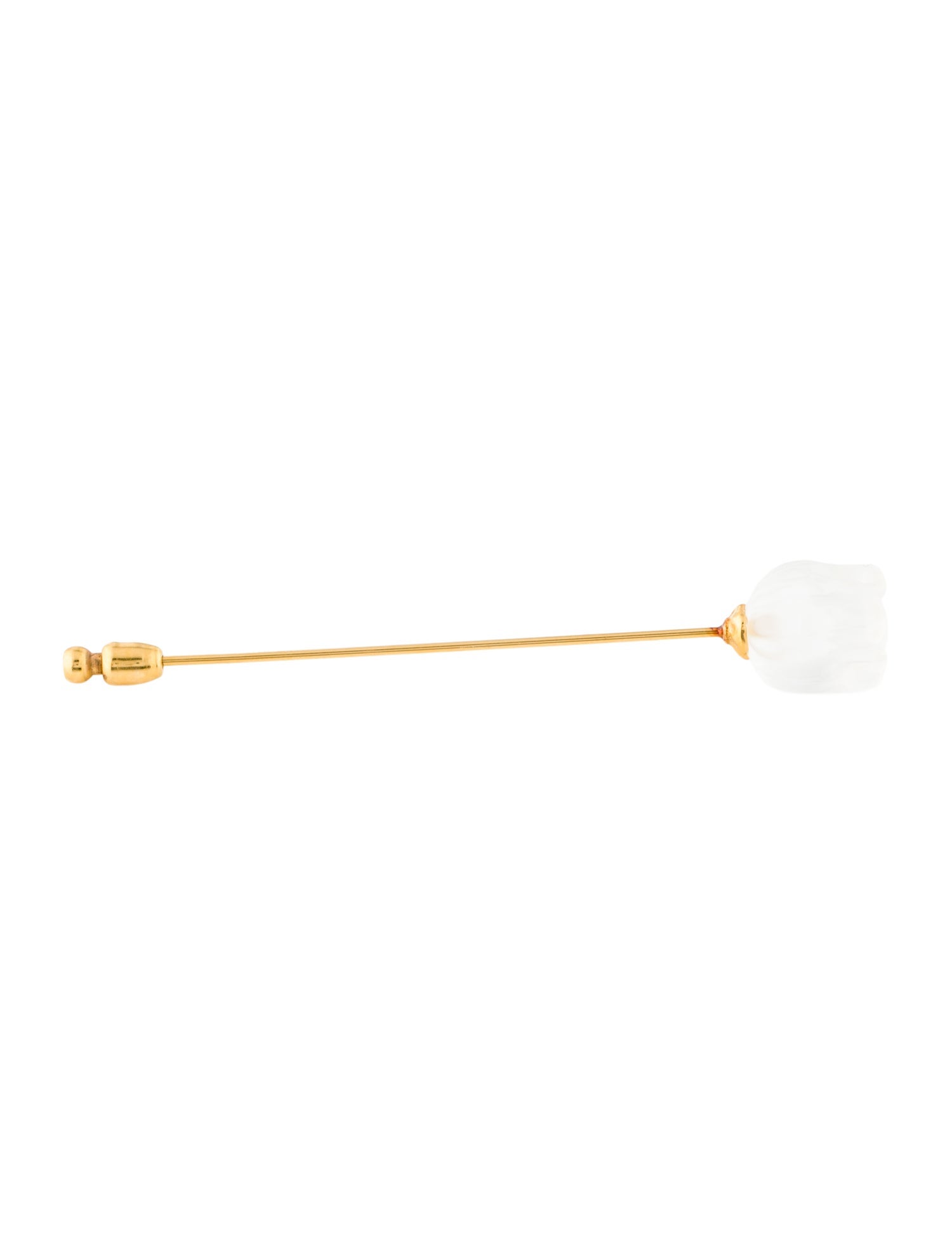 Lalique Crystal Flower Stick Pin