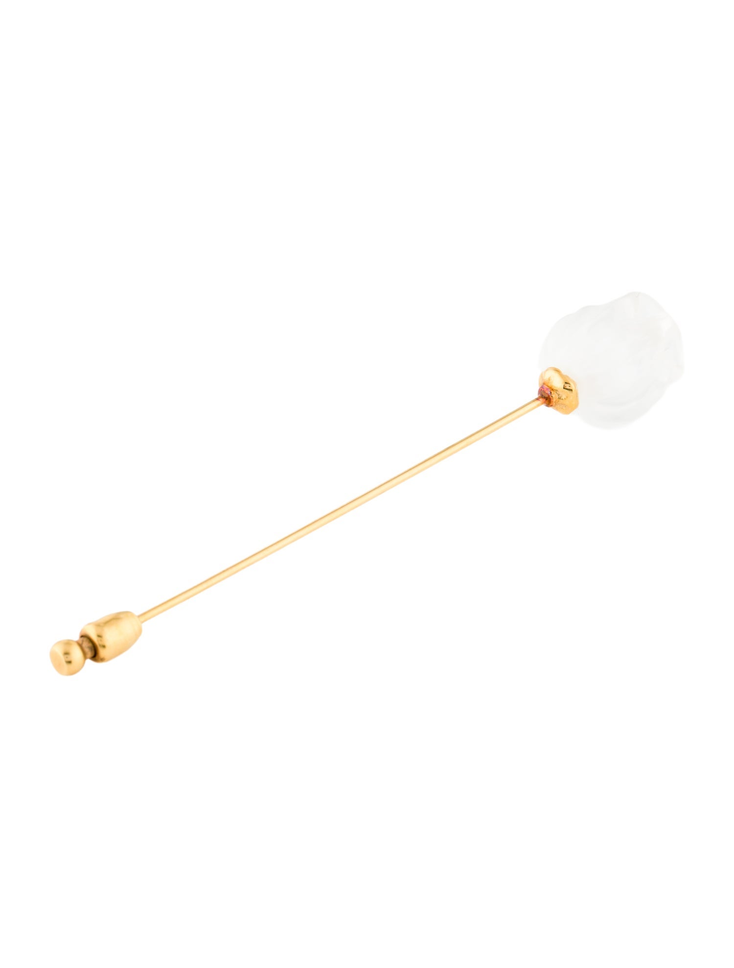 Lalique Crystal Flower Stick Pin