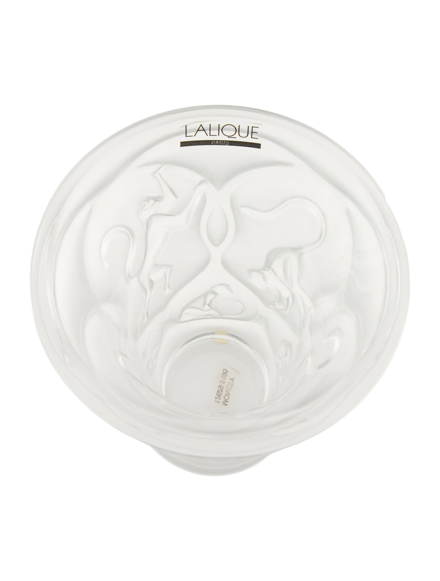 Lalique Monkey Vase