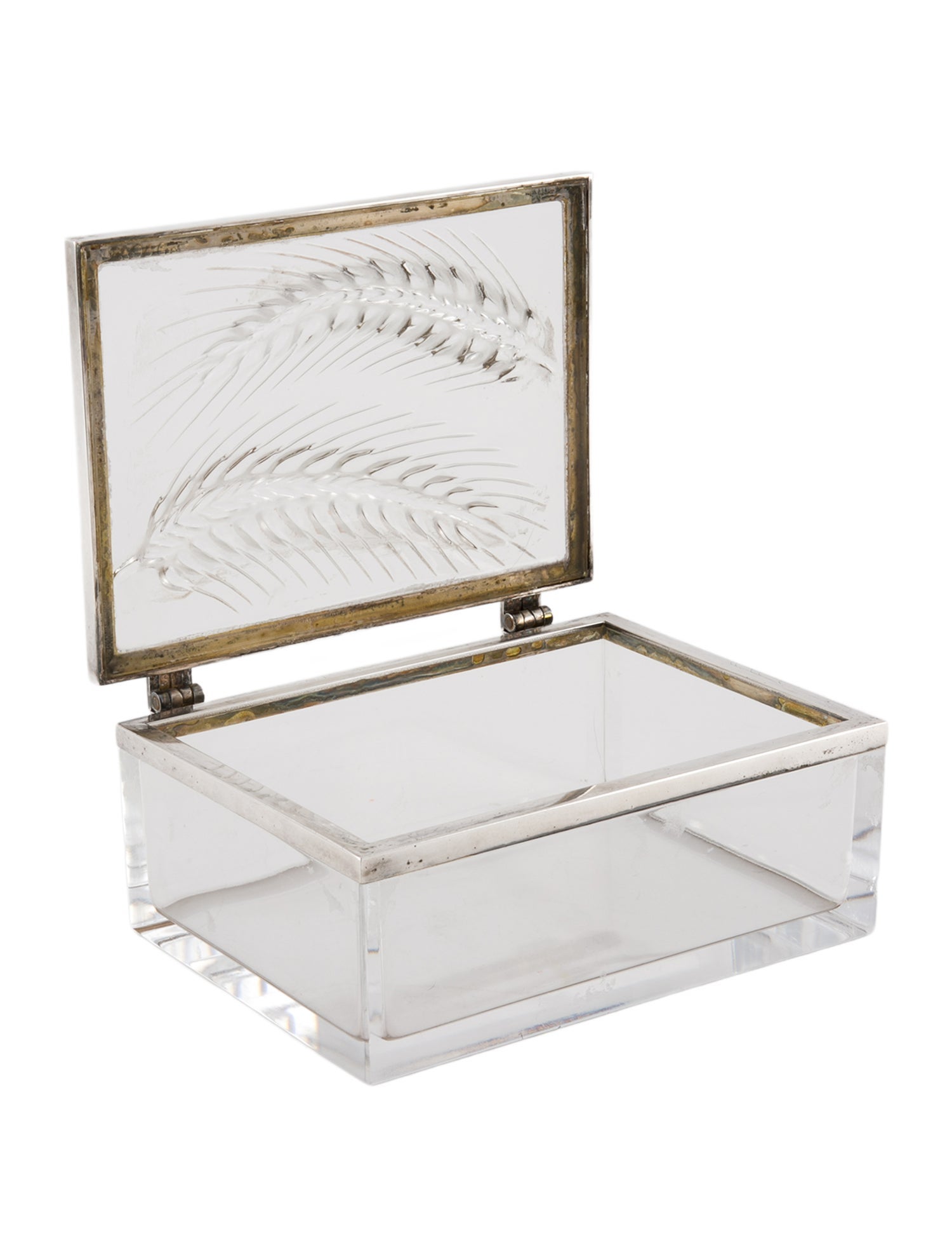 Lalique Epis Wheat Glass Box