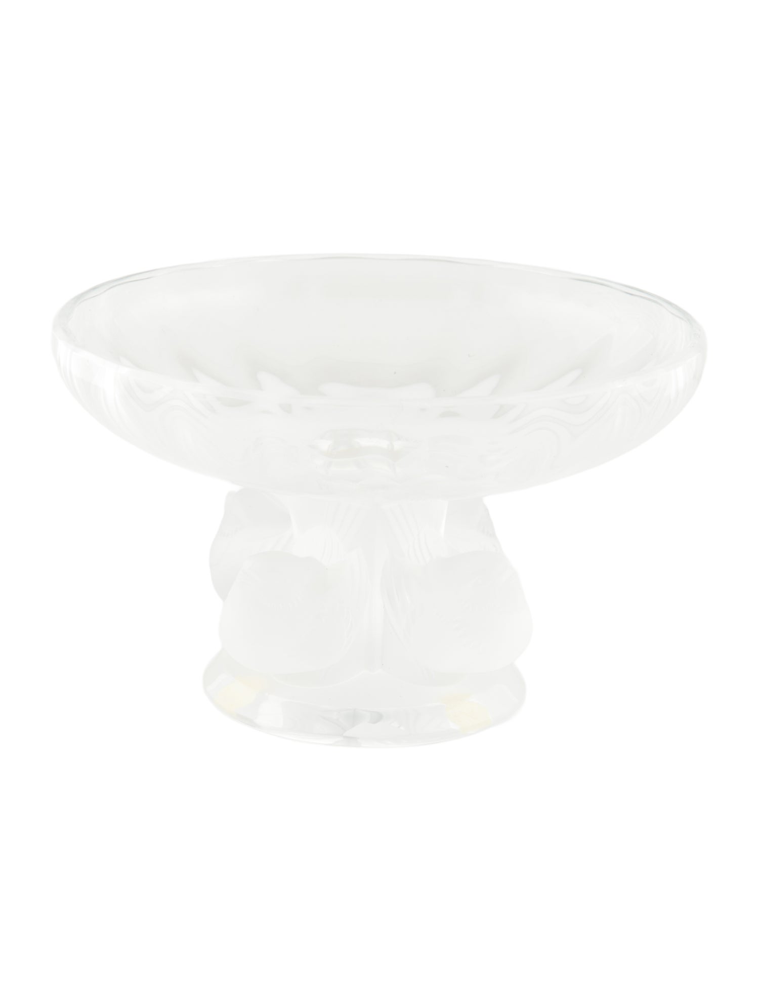 Lalique Crystal Nogent Bord Tazza Candy Dish