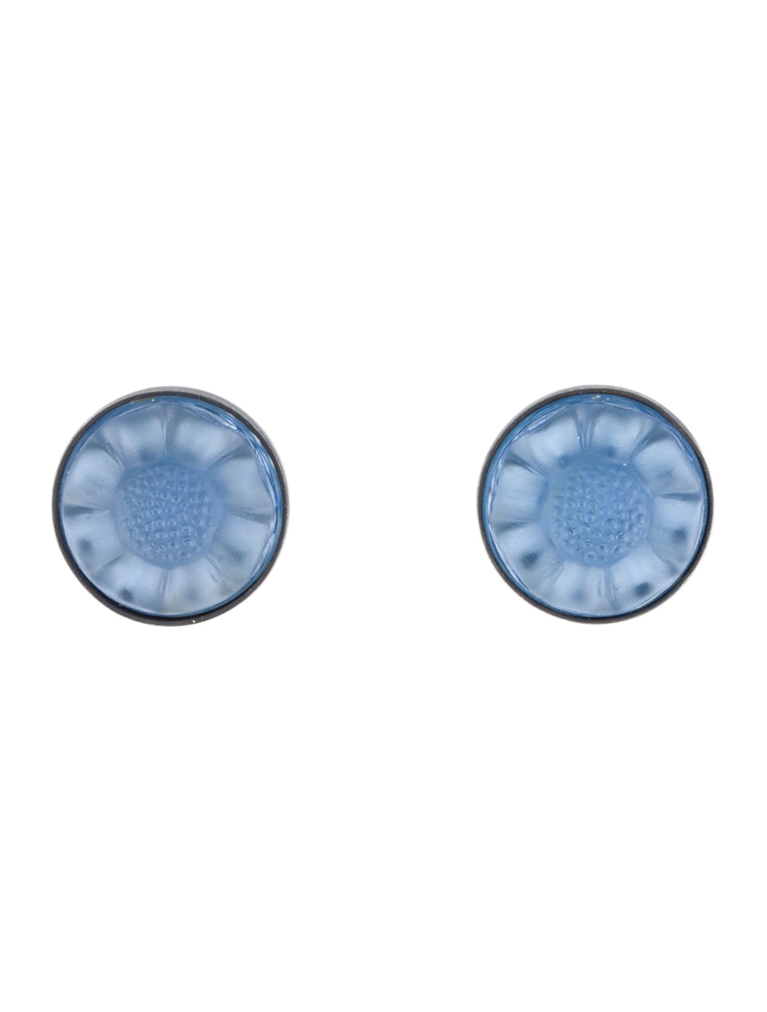Lalique Crystal Stud Earrings