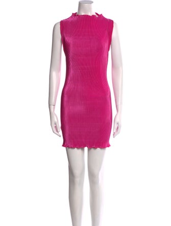 L'IDEE Mock Neck Mini Dress