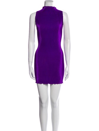 L'IDEE Mock Neck Mini Dress