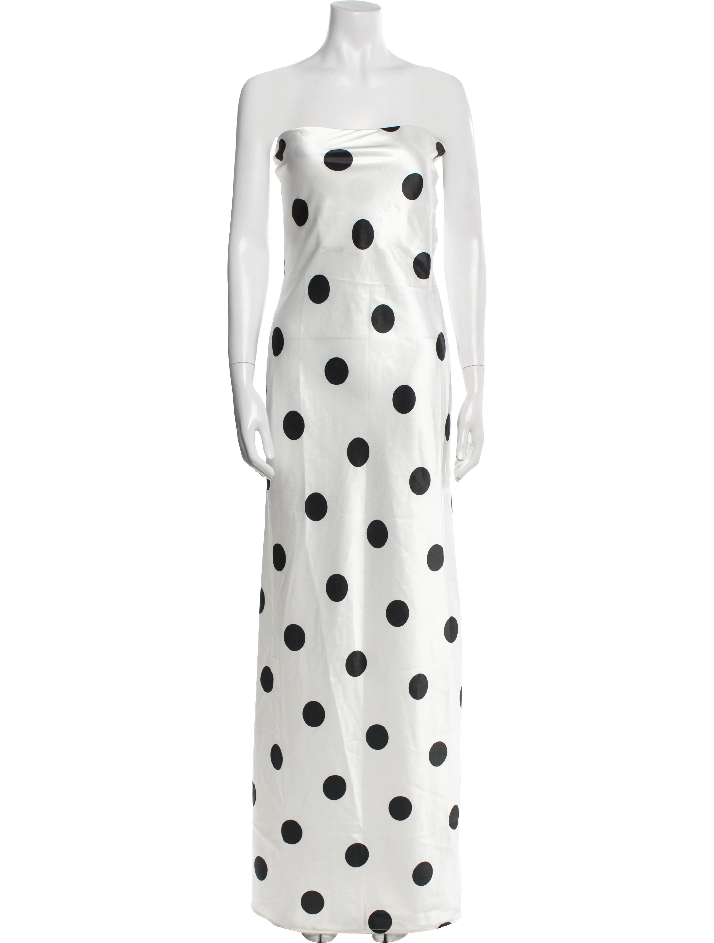 L'IDEE Polka Dot Print Long Dress