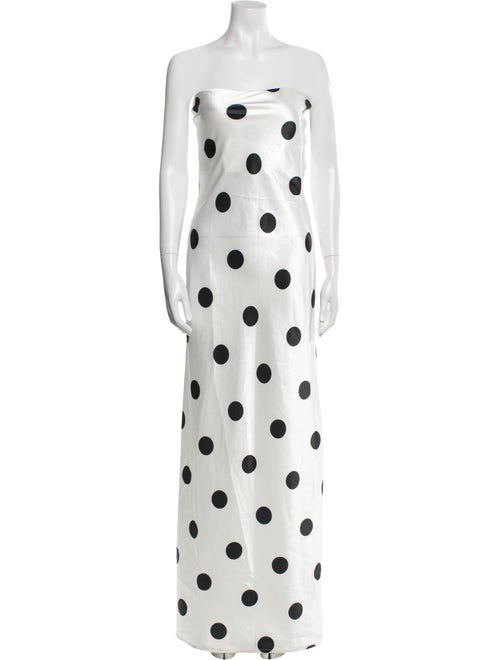 L'IDEE Polka Dot Print Long Dress