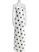 L'IDEE Polka Dot Print Long Dress