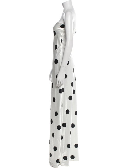 L'IDEE Polka Dot Print Long Dress
