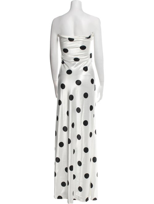 L'IDEE Polka Dot Print Long Dress