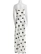 L'IDEE Polka Dot Print Long Dress