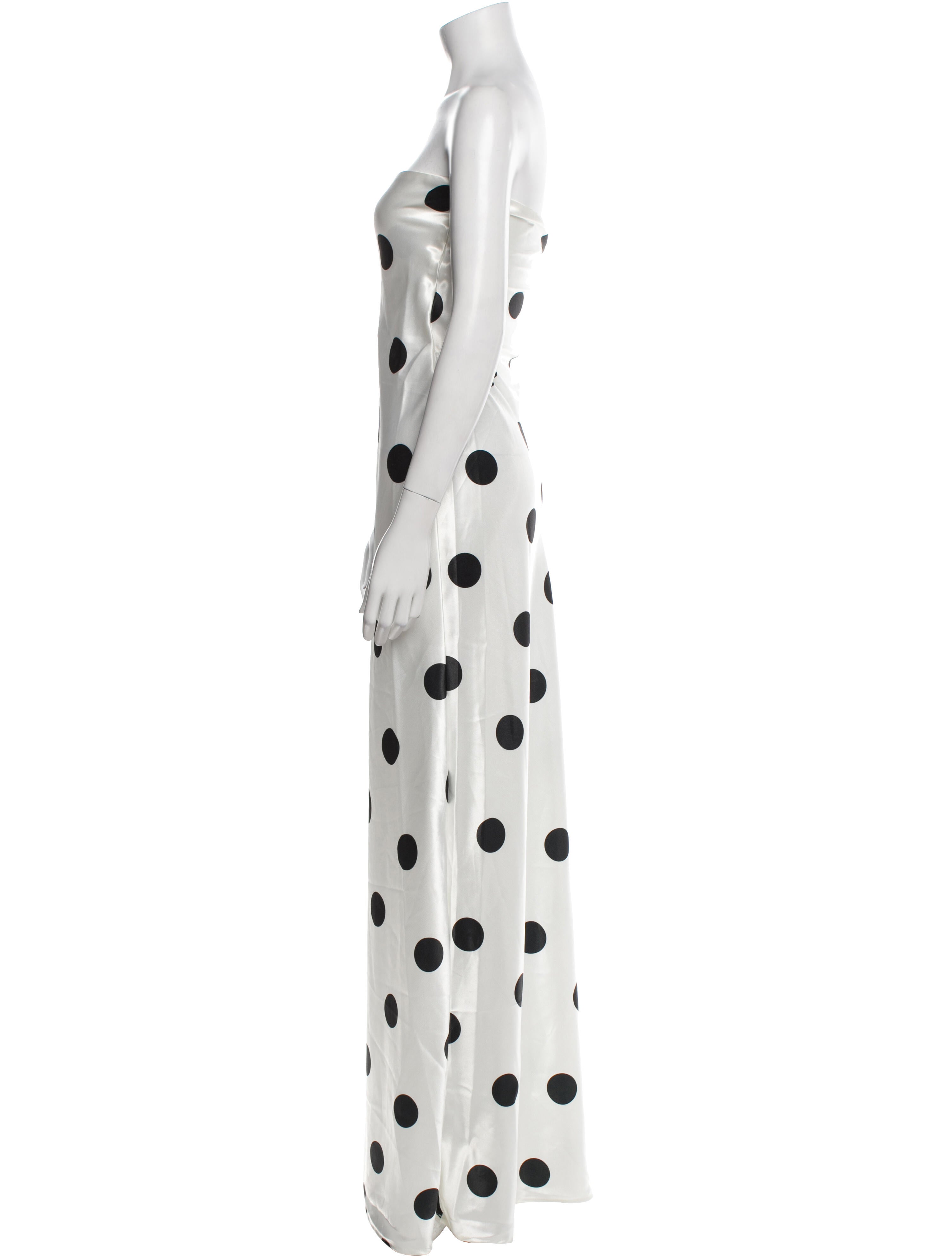 L'IDEE Polka Dot Print Long Dress w/ Tags