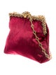 Larisa Barrera Velvet Top Handle Bag