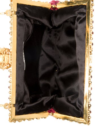 Larisa Barrera Velvet Top Handle Bag