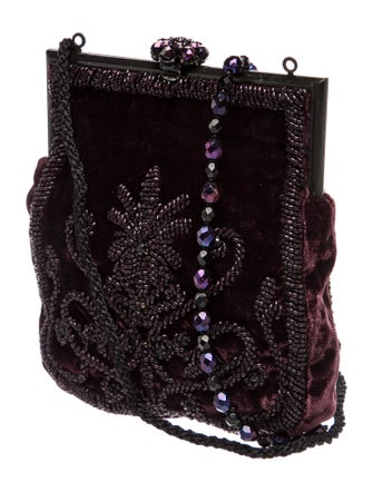 Larisa Barrera Velvet Minaudière