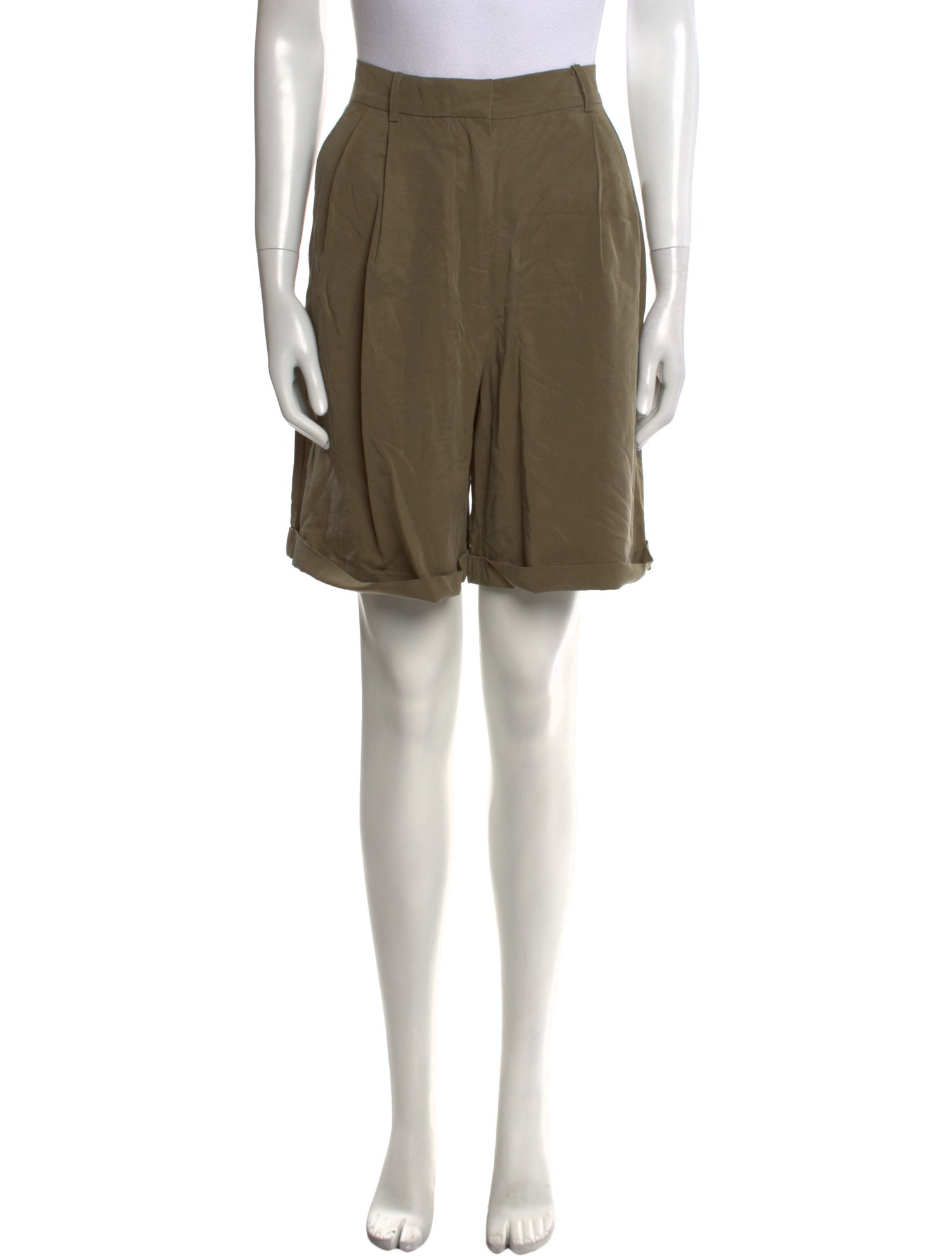 Lattelier Linen Knee-Length Shorts