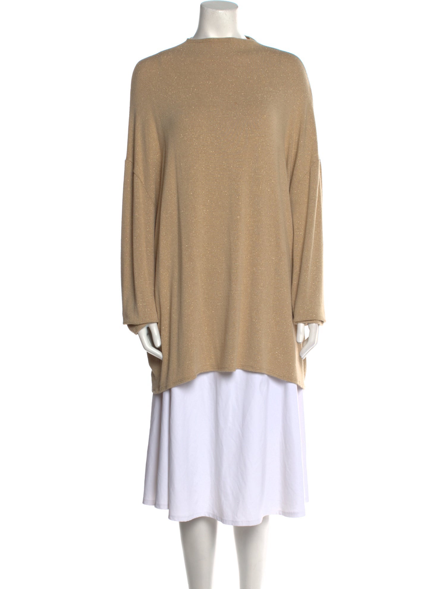 LESJOUR! Mock Neck Long Sleeve Tunic
