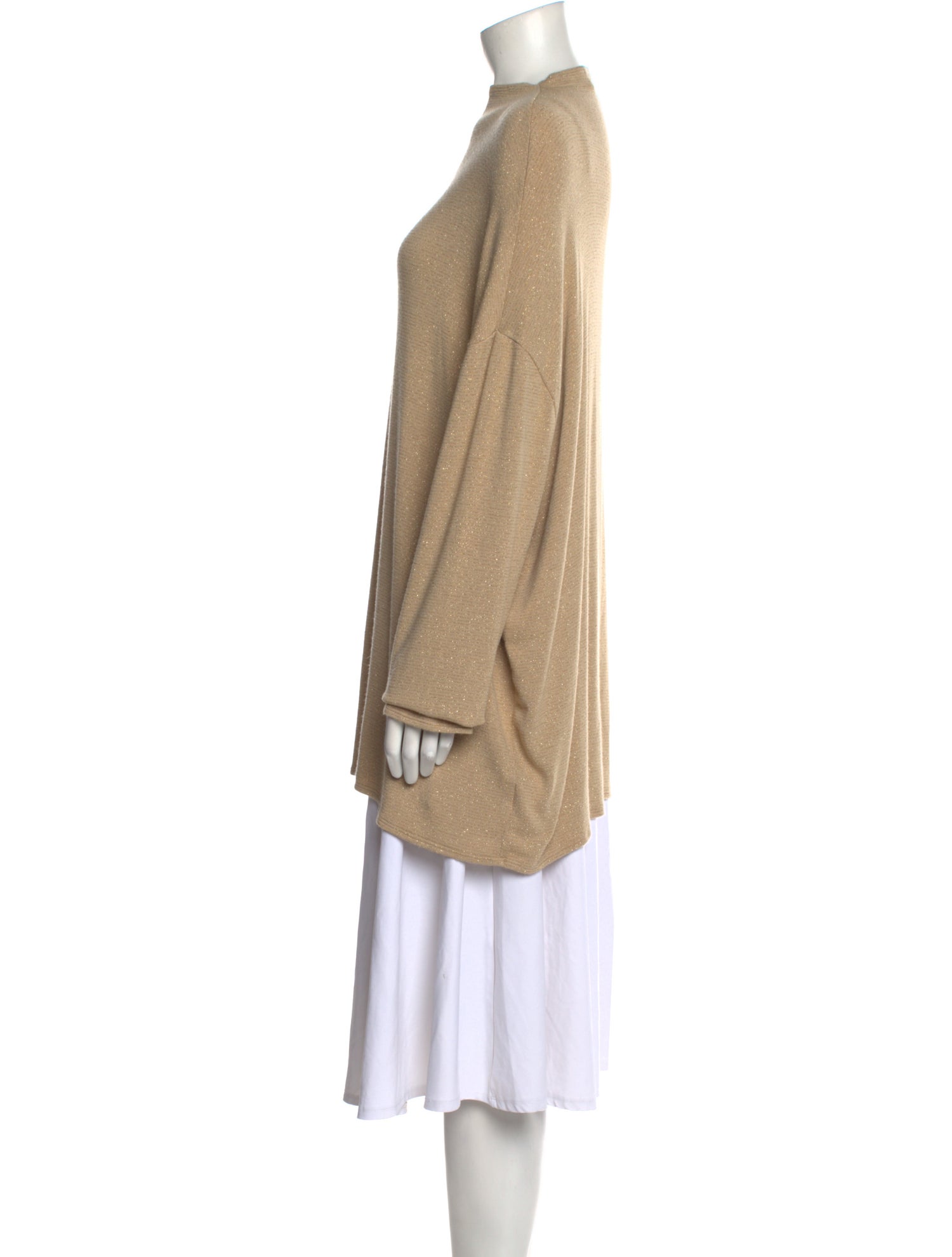 LESJOUR! Mock Neck Long Sleeve Tunic