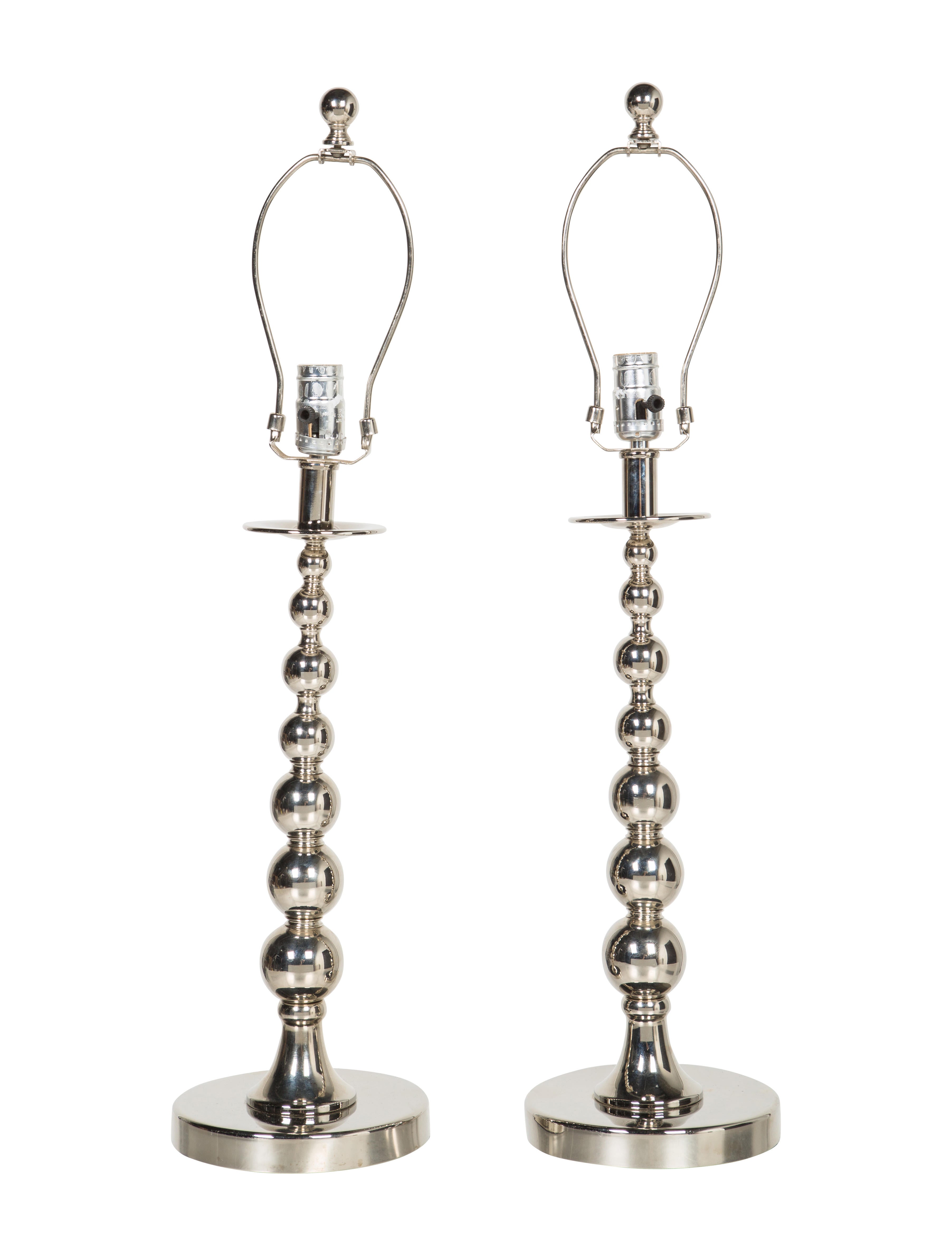 Lauren Ralph Pair Of Stacked Ball Table Lamps Lighting Pair Of Stacked Ball Table Lamps