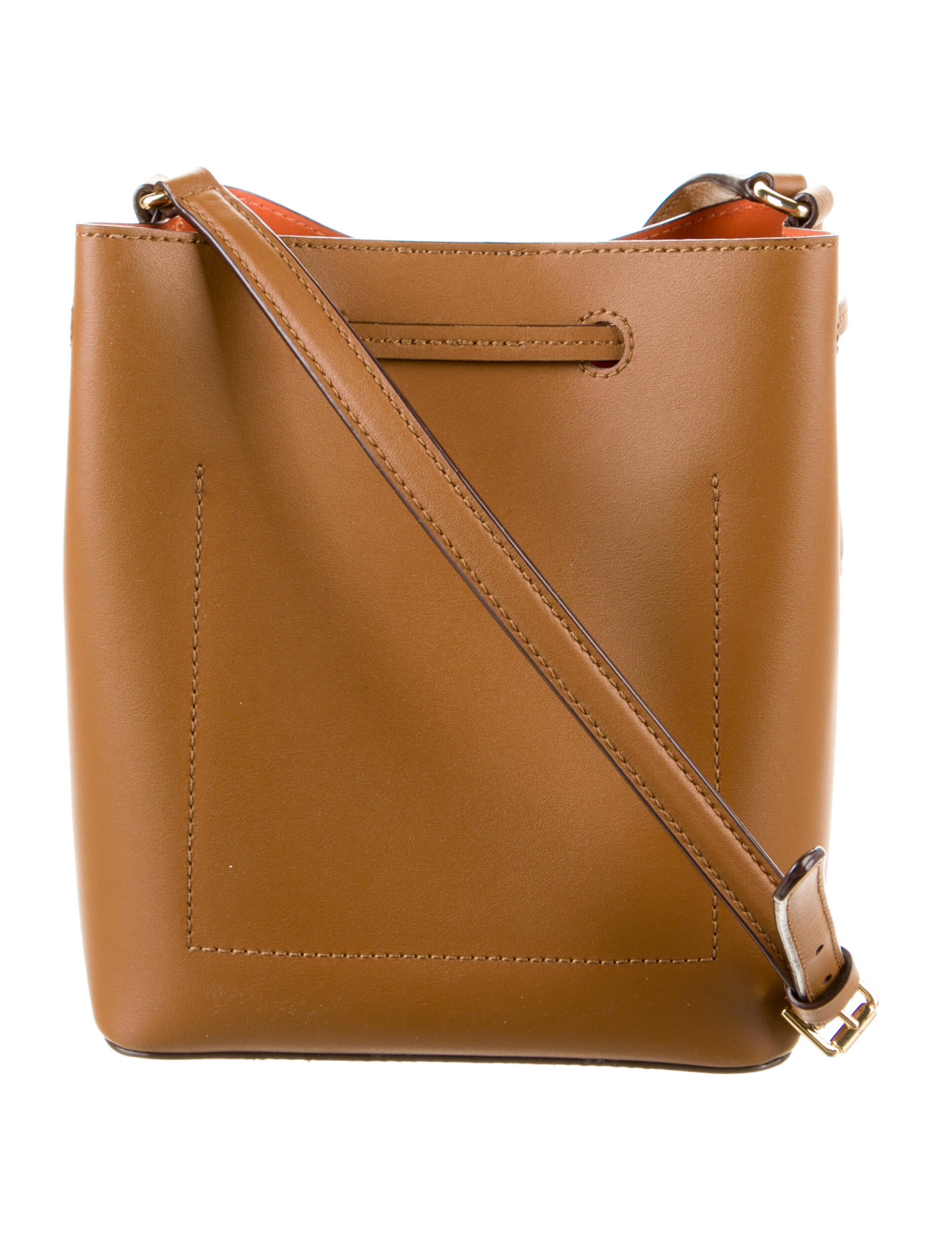 Lauren Ralph Lauren Smooth Leather Bucket Bag