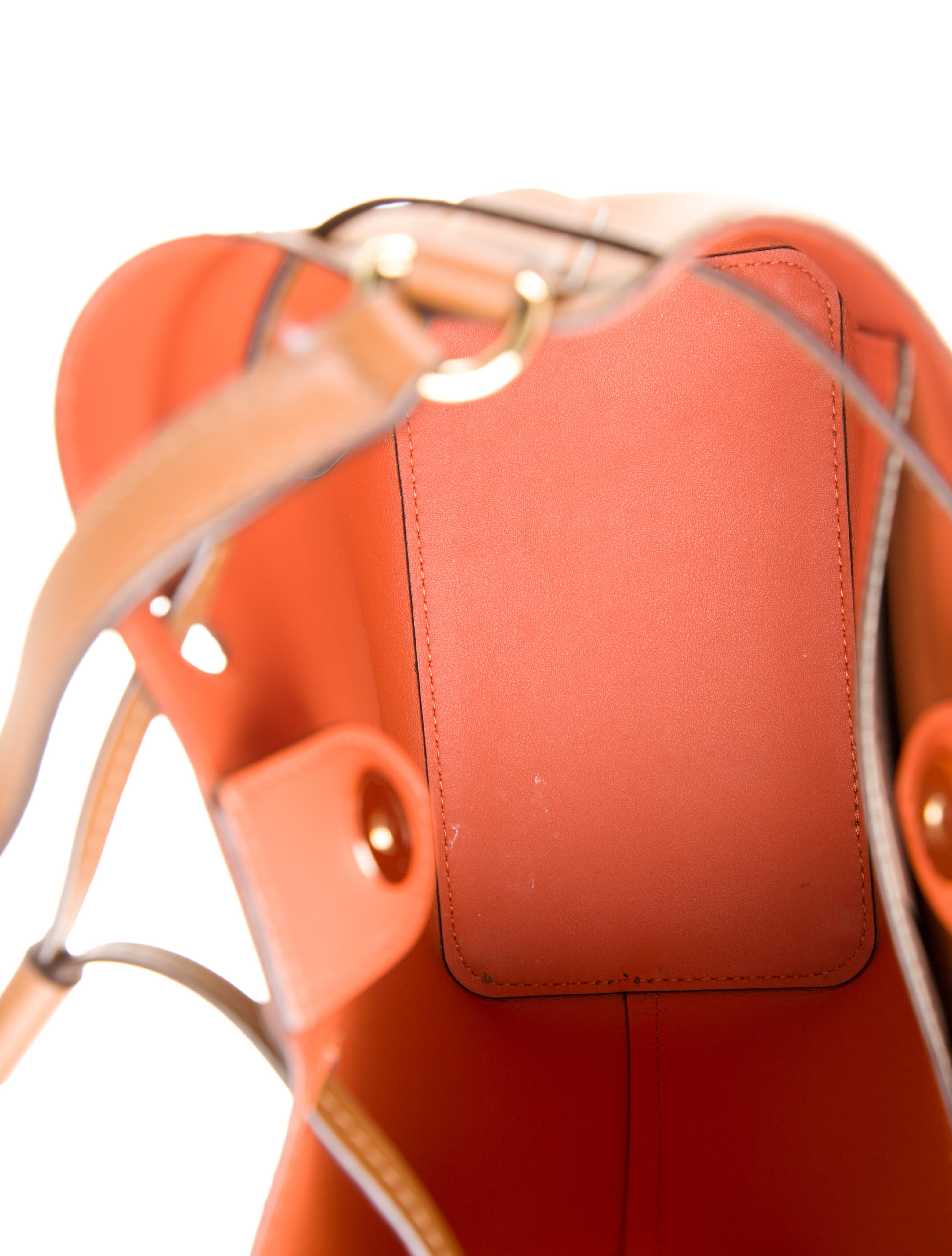 Lauren Ralph Lauren Smooth Leather Bucket Bag