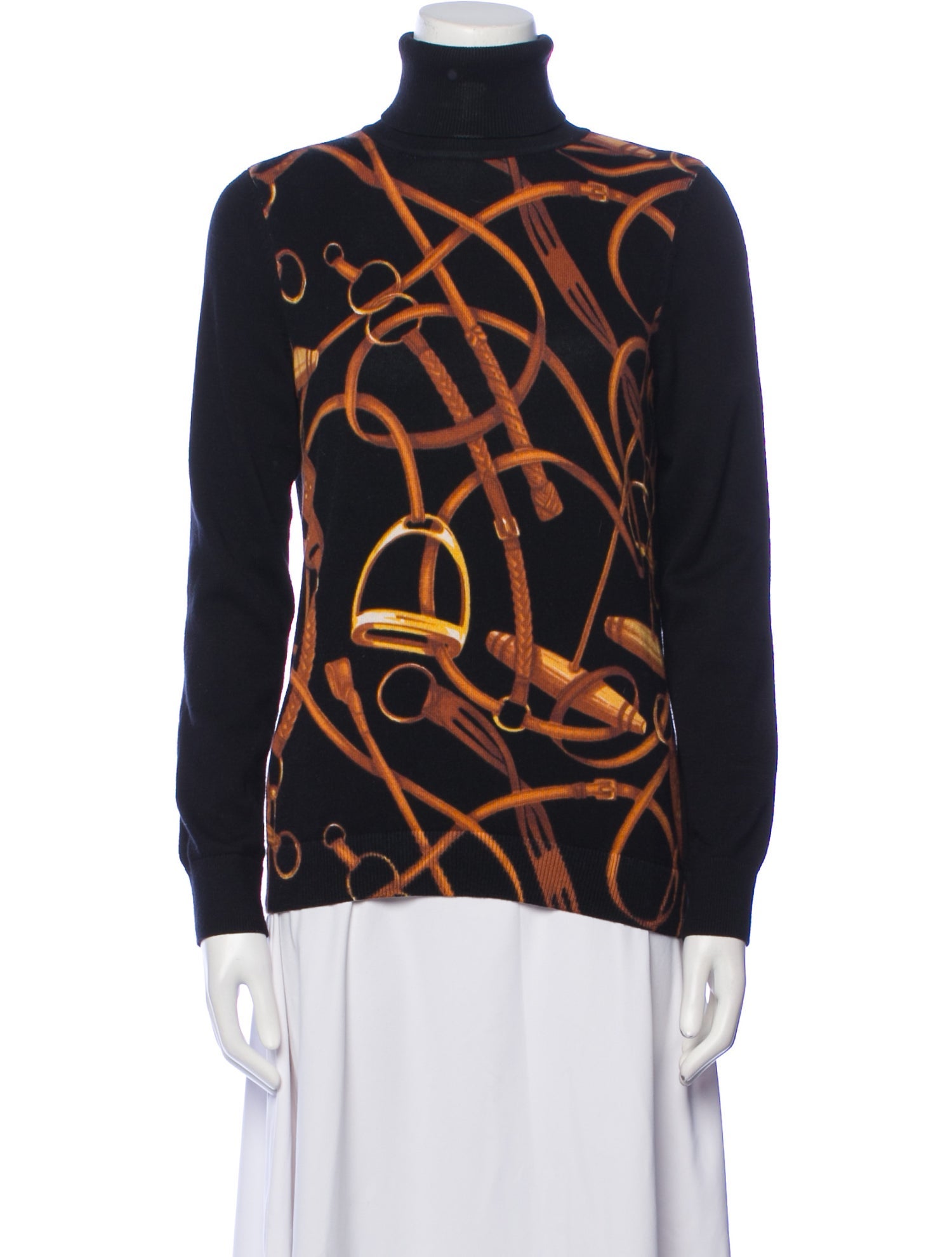 Lauren Ralph Lauren Printed Turtleneck Sweater