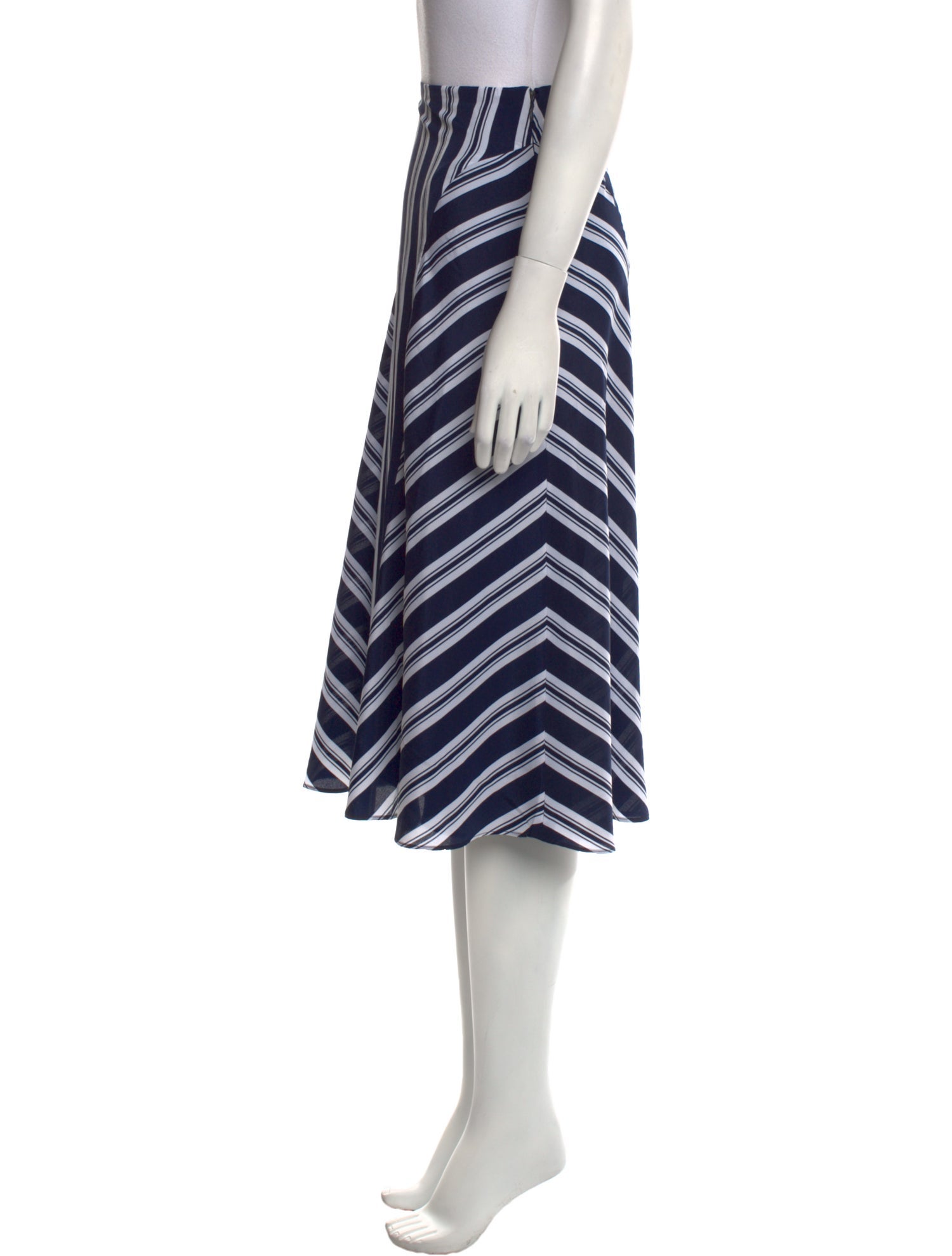 Lauren Ralph Lauren Striped Knee-Length Skirt