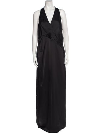Lauren Ralph Lauren V-Neck Long Dress