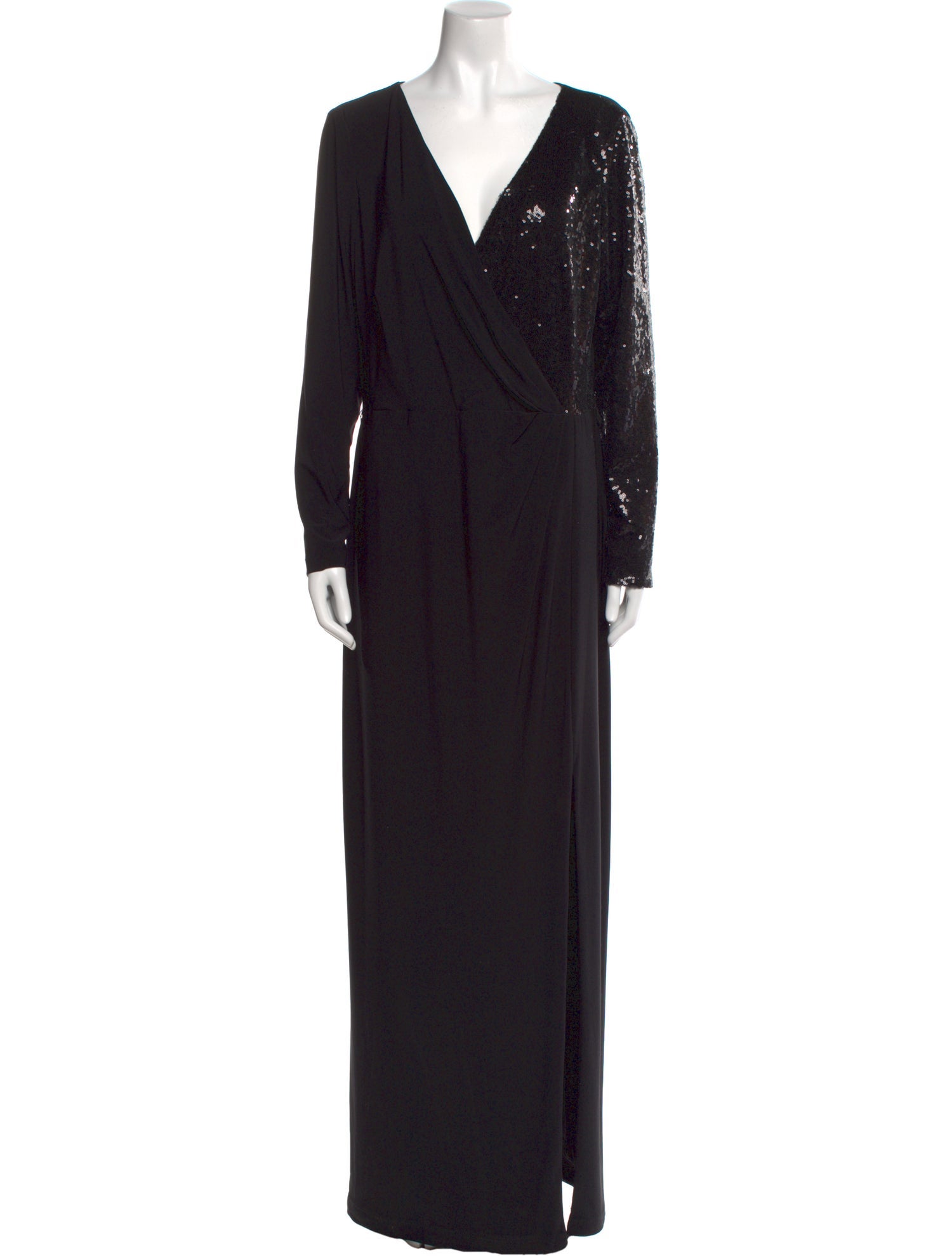 Lauren Ralph Lauren V-Neck Long Dress