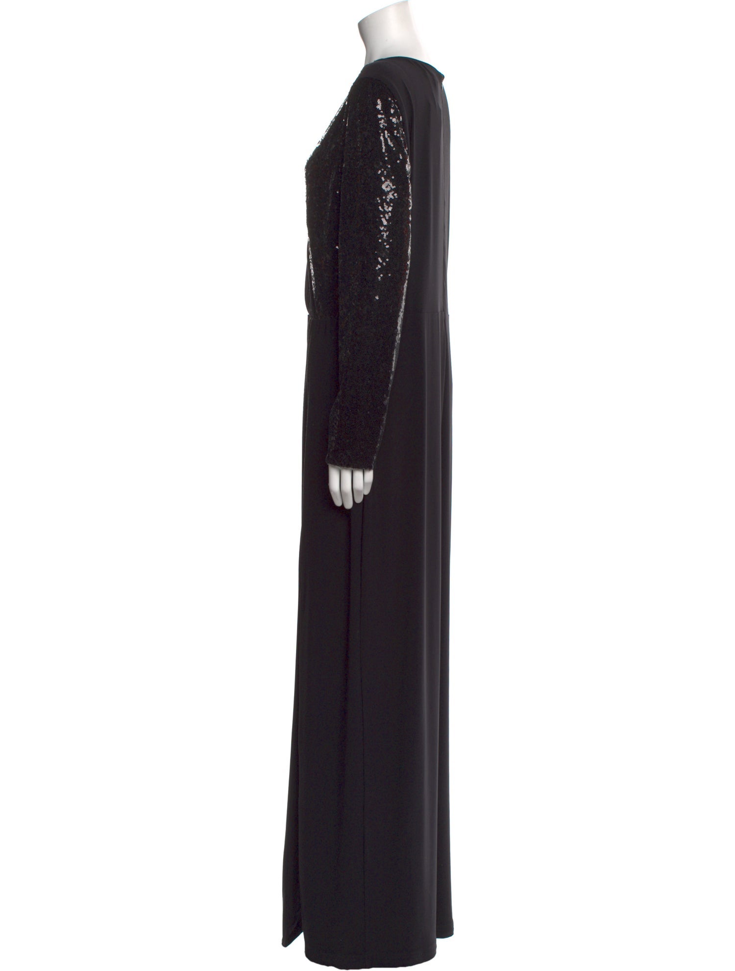 Lauren Ralph Lauren V-Neck Long Dress