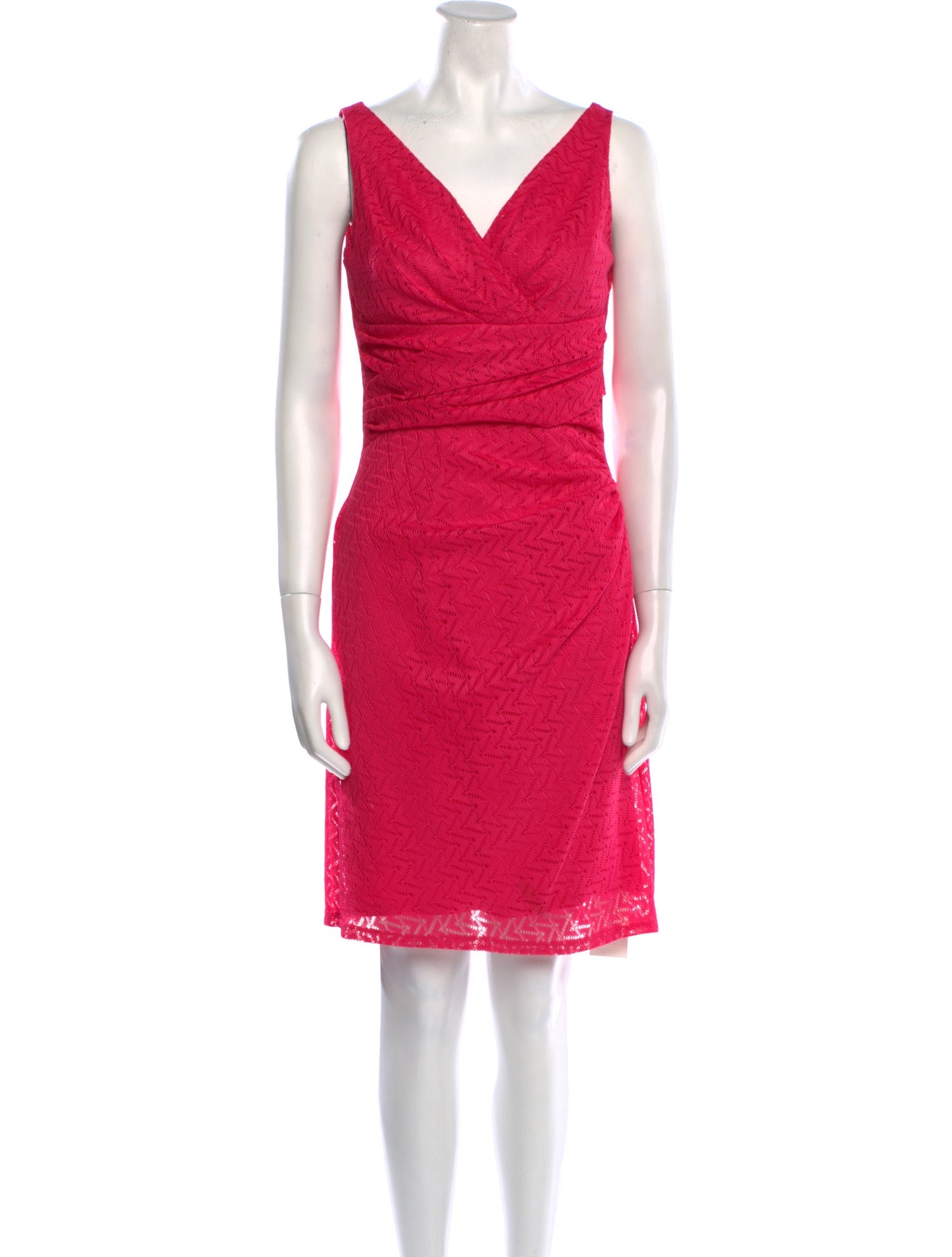 Lauren Ralph Lauren V-Neck Mini Dress