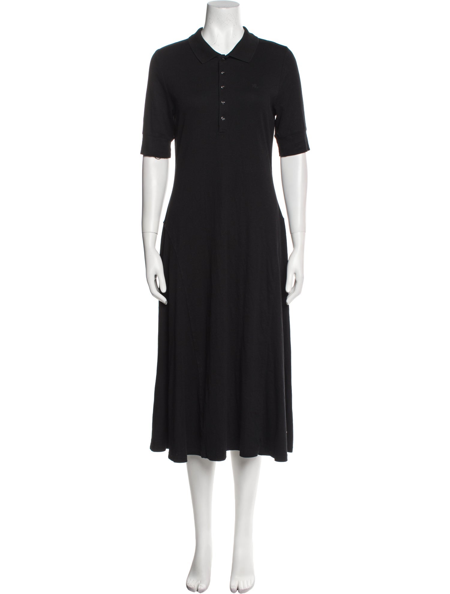 Lauren Ralph Lauren Crew Neck Midi Length Dress