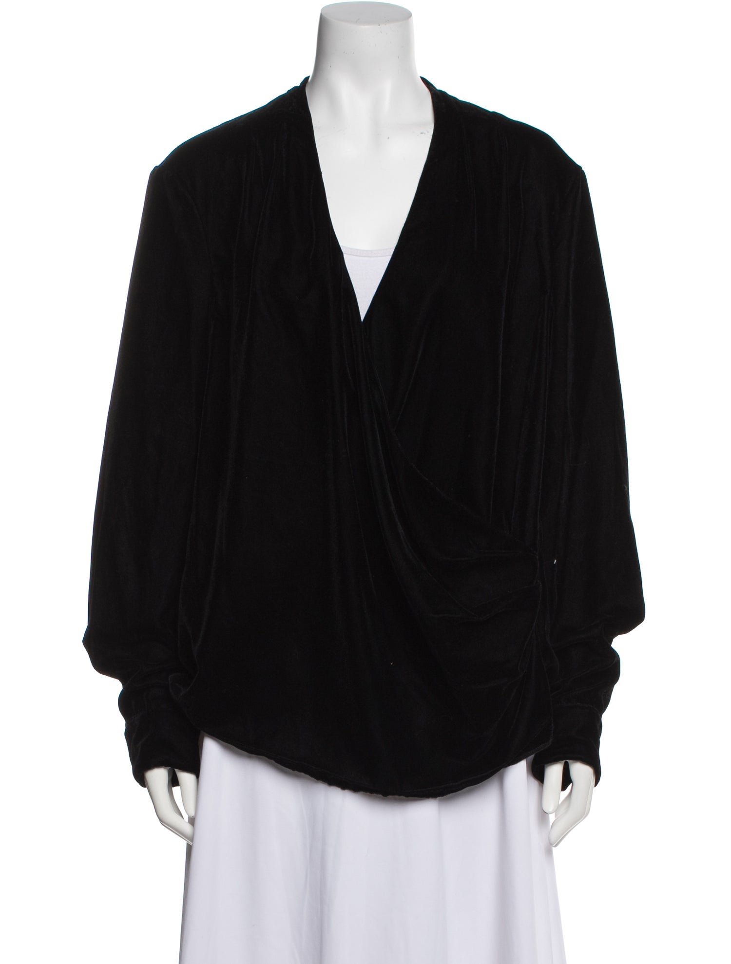 Lauren Ralph Lauren V-Neck Long Sleeve Blouse