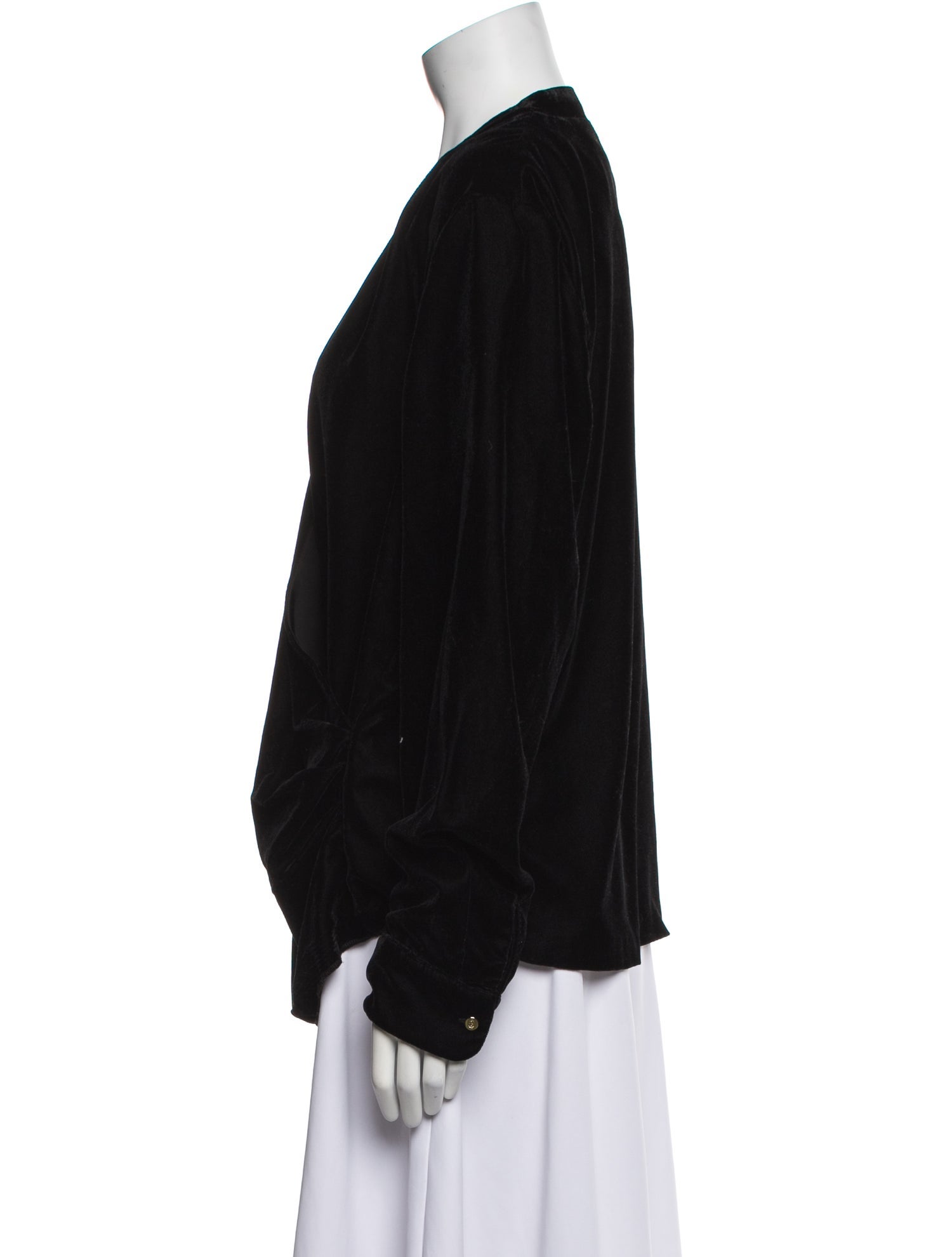 Lauren Ralph Lauren V-Neck Long Sleeve Blouse