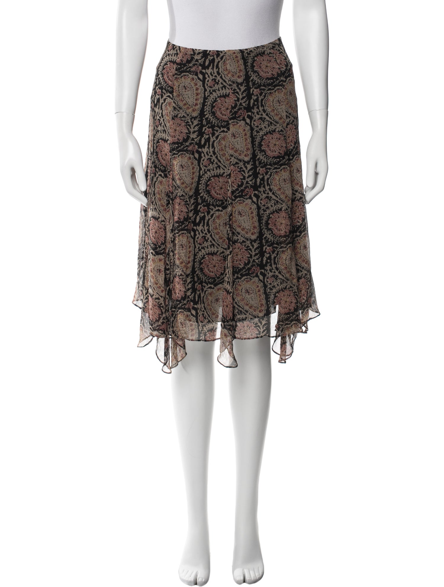 Lauren Ralph Lauren Silk Knee-Length Skirt