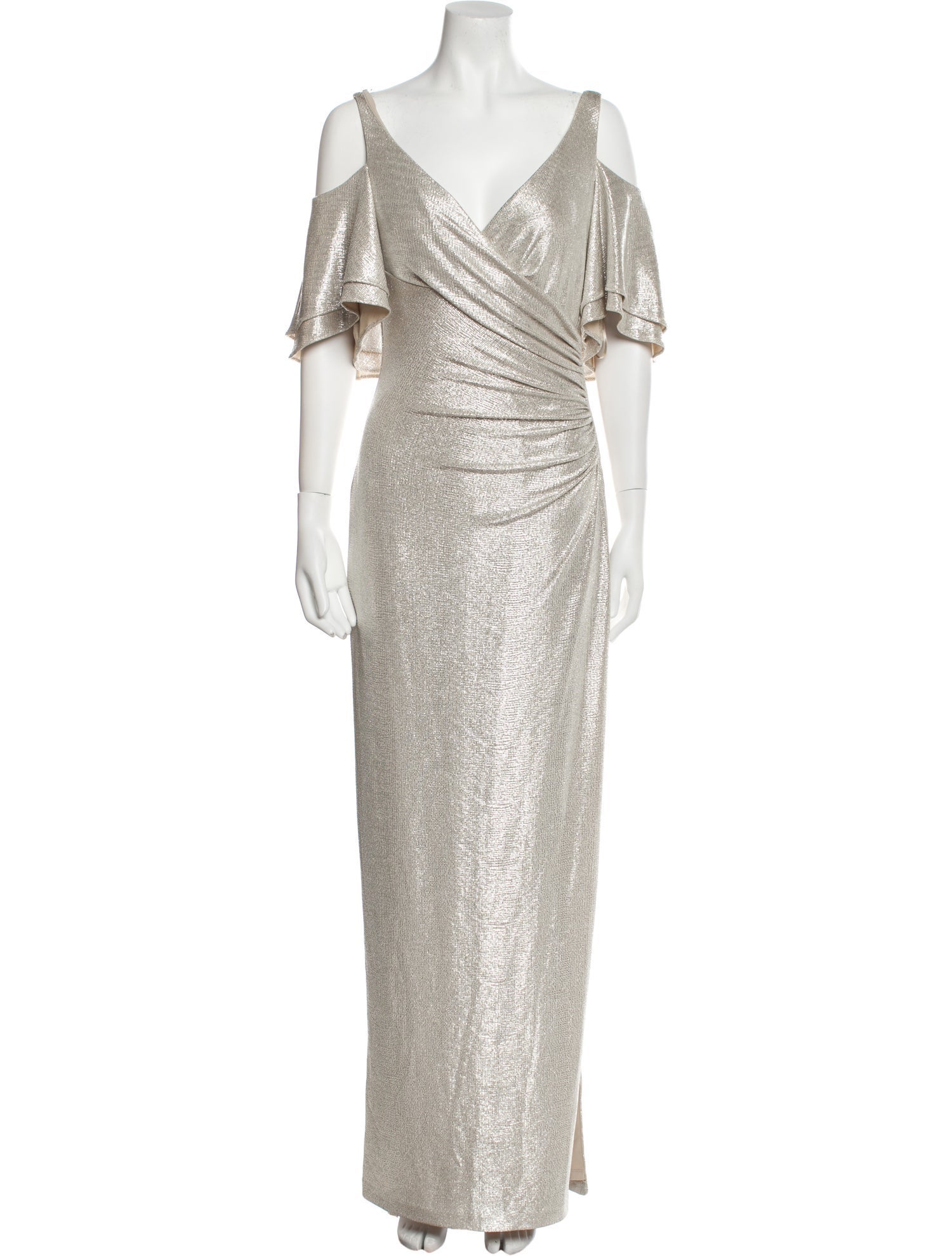 Lauren Ralph Lauren V-Neck Long Dress