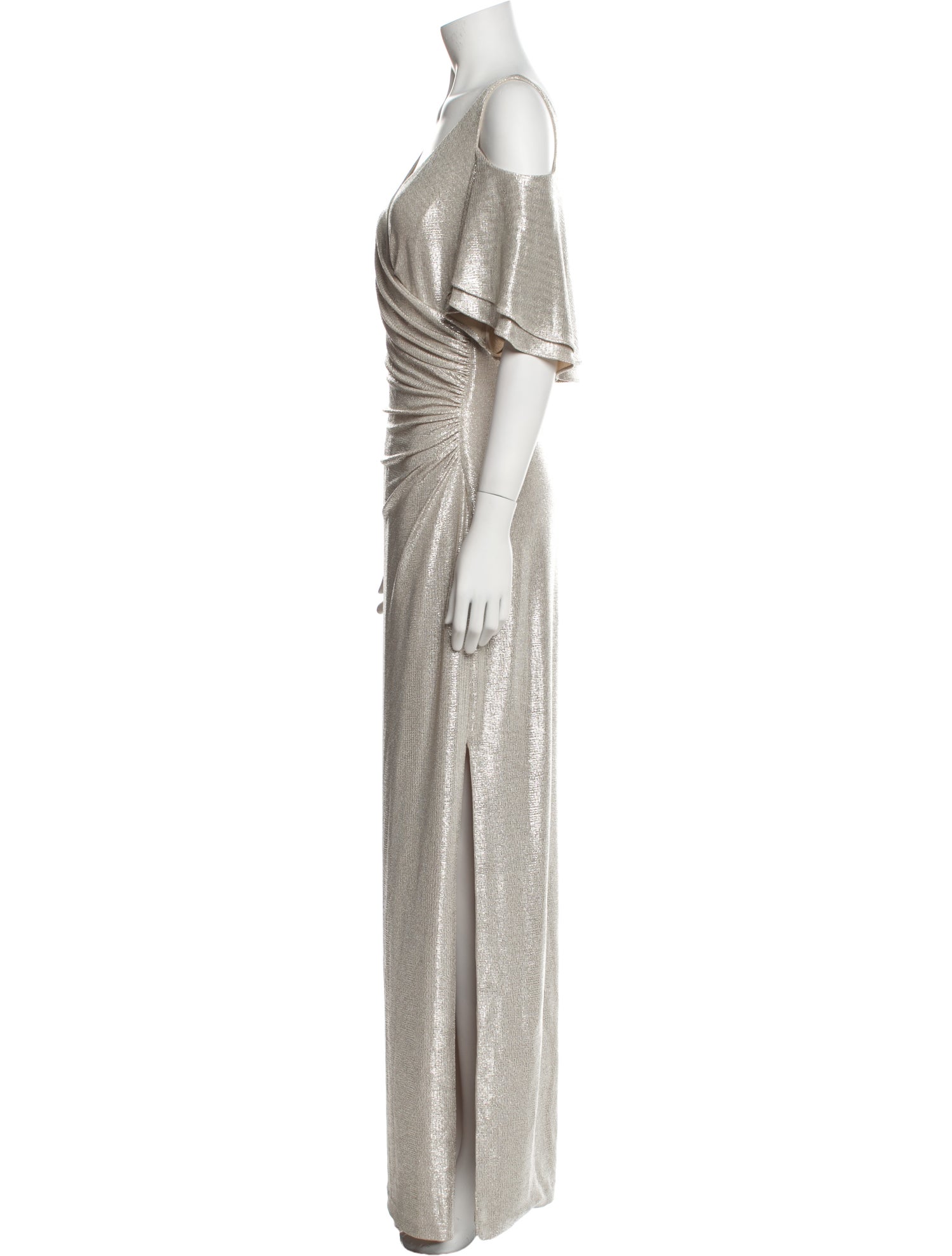 Lauren Ralph Lauren V-Neck Long Dress