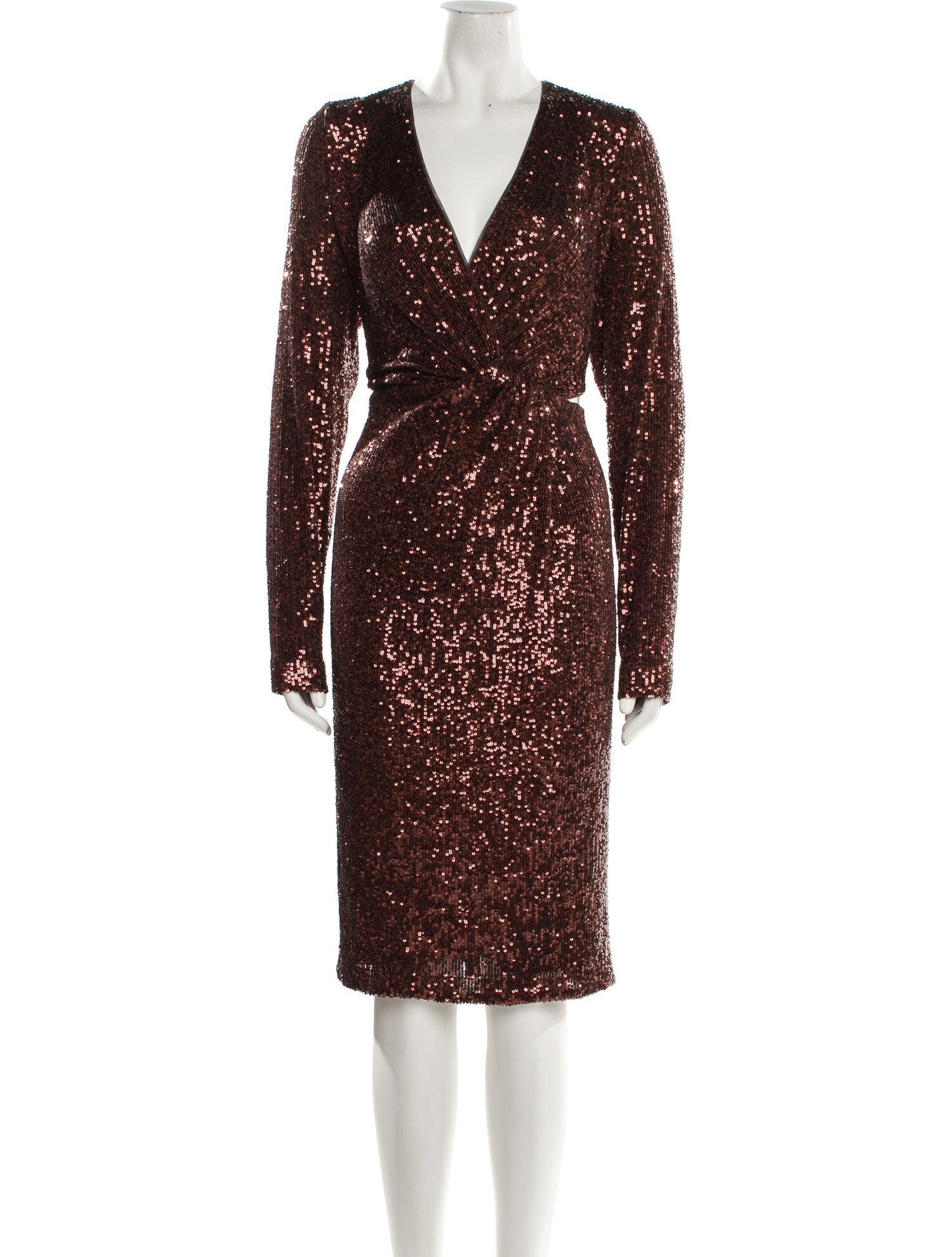 Lauren Ralph Lauren V-Neck Midi Length Dress w/ Tags