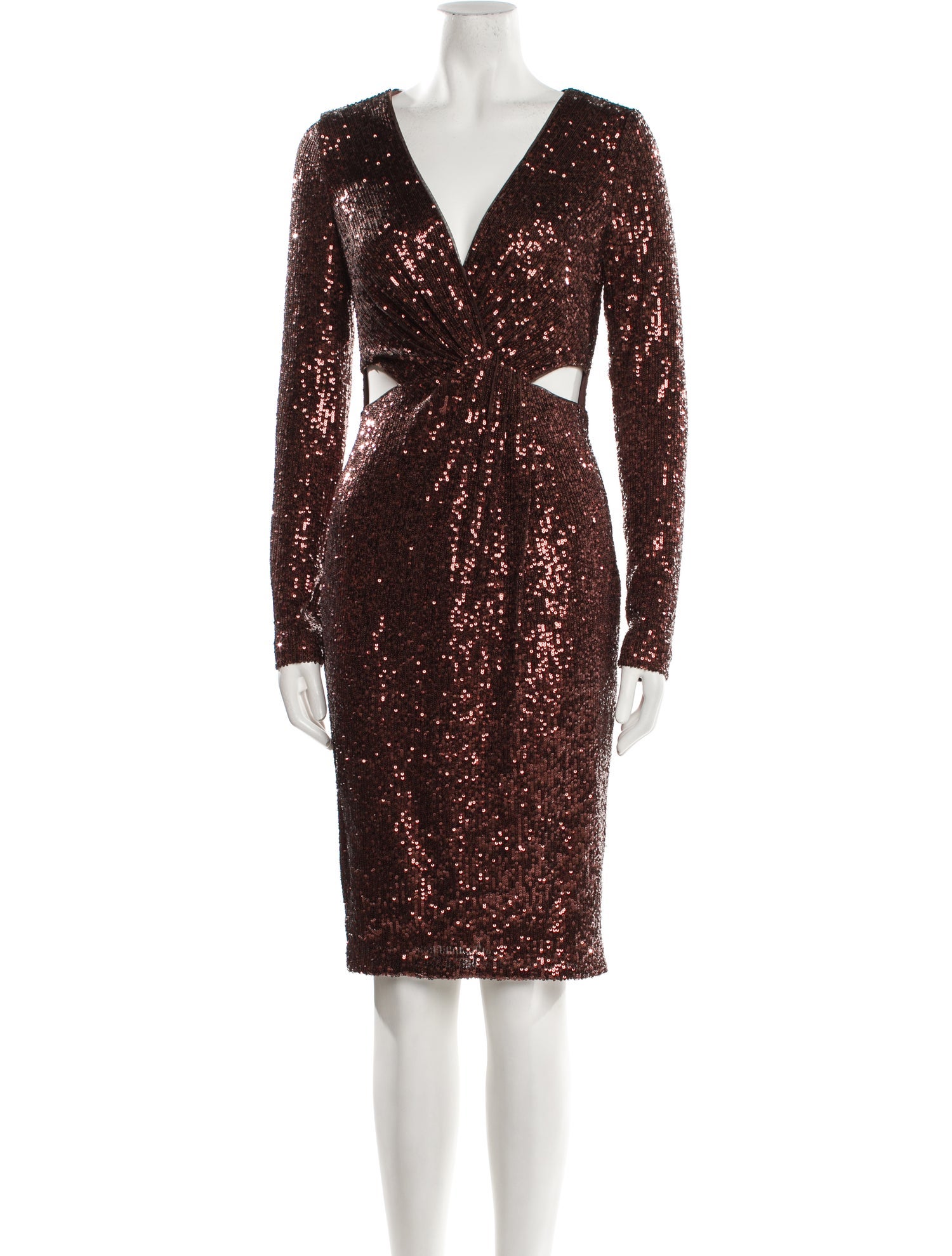 Lauren Ralph Lauren V-Neck Knee-Length Dress