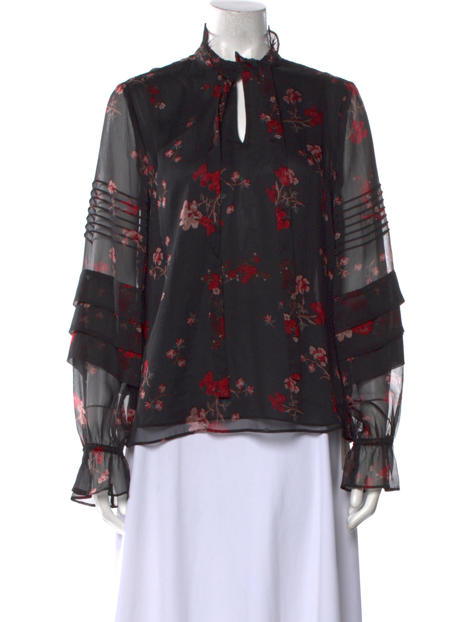 Lauren Ralph Lauren Silk Floral Print Blouse