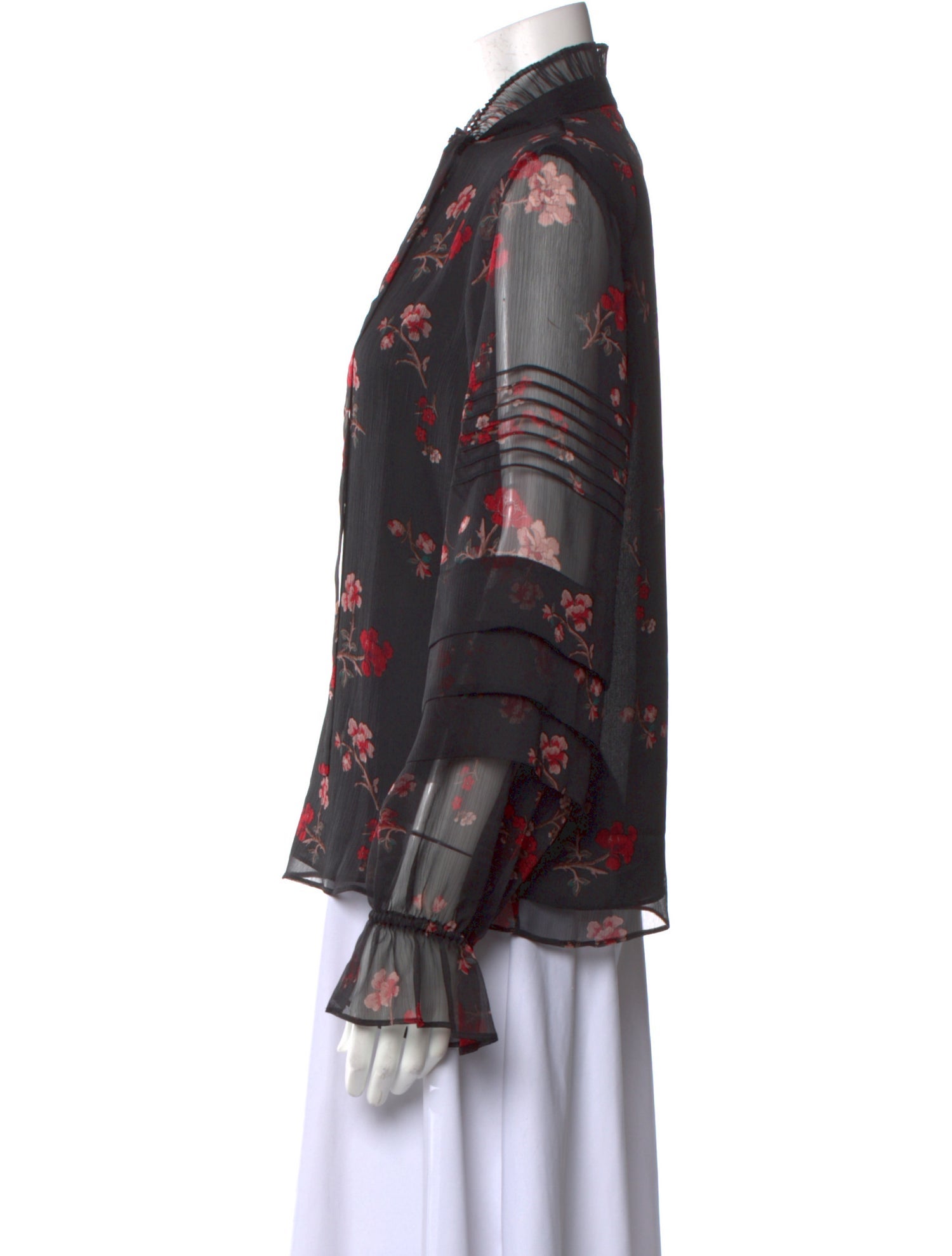 Lauren Ralph Lauren Silk Floral Print Blouse