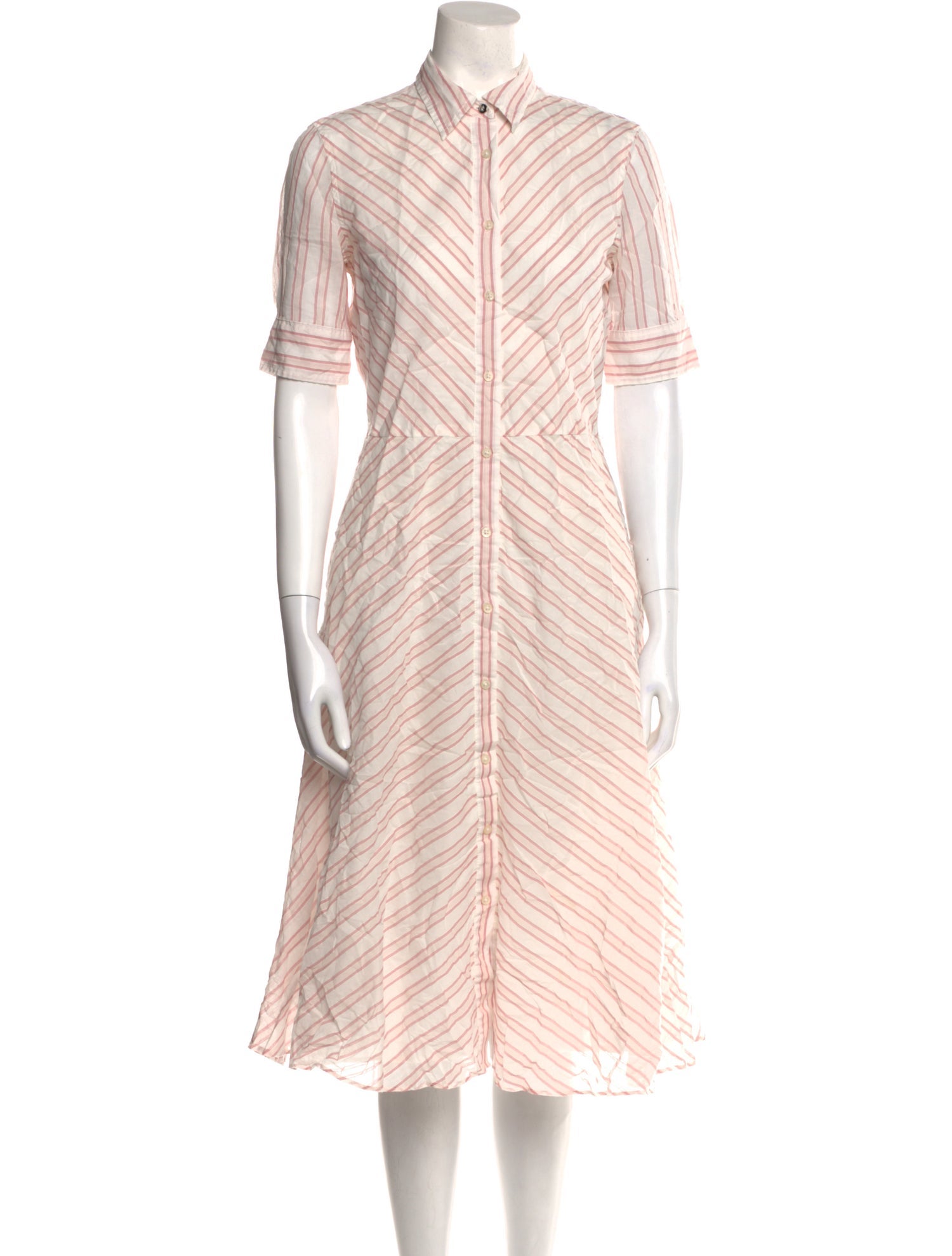 Lauren Ralph Lauren Striped Midi Length Dress