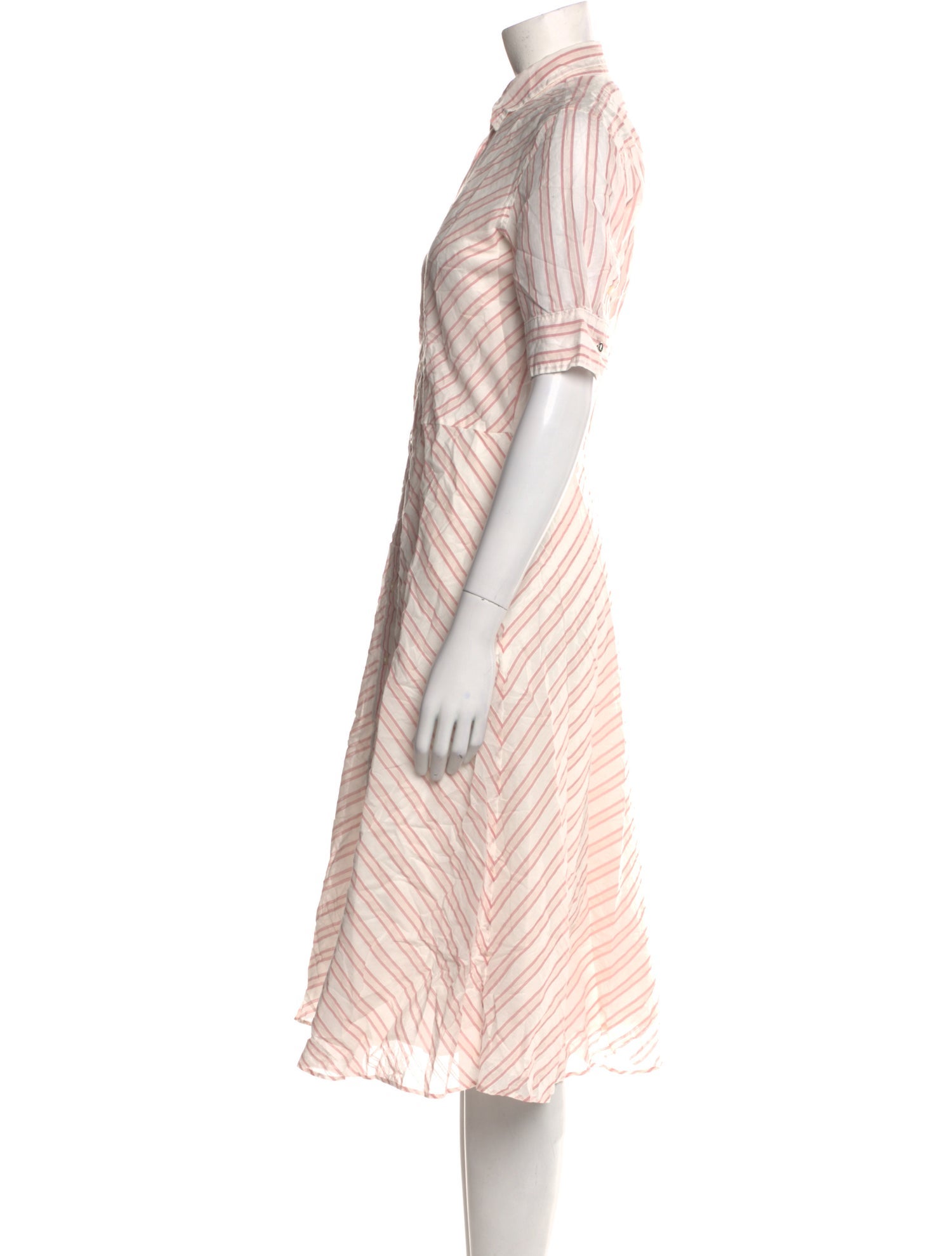 Lauren Ralph Lauren Striped Midi Length Dress