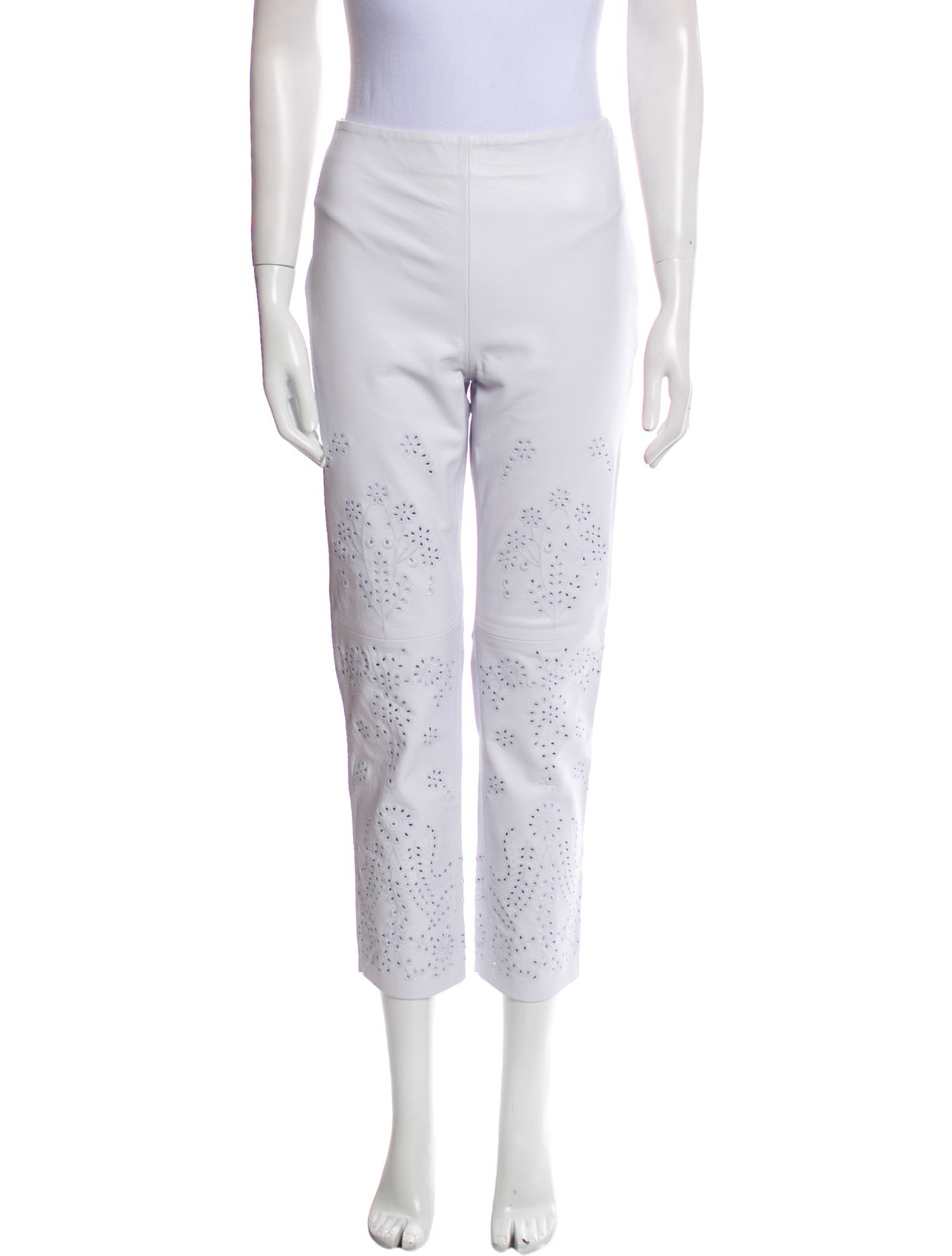 Lauren Ralph Lauren Lamb Leather Straight Leg Pants