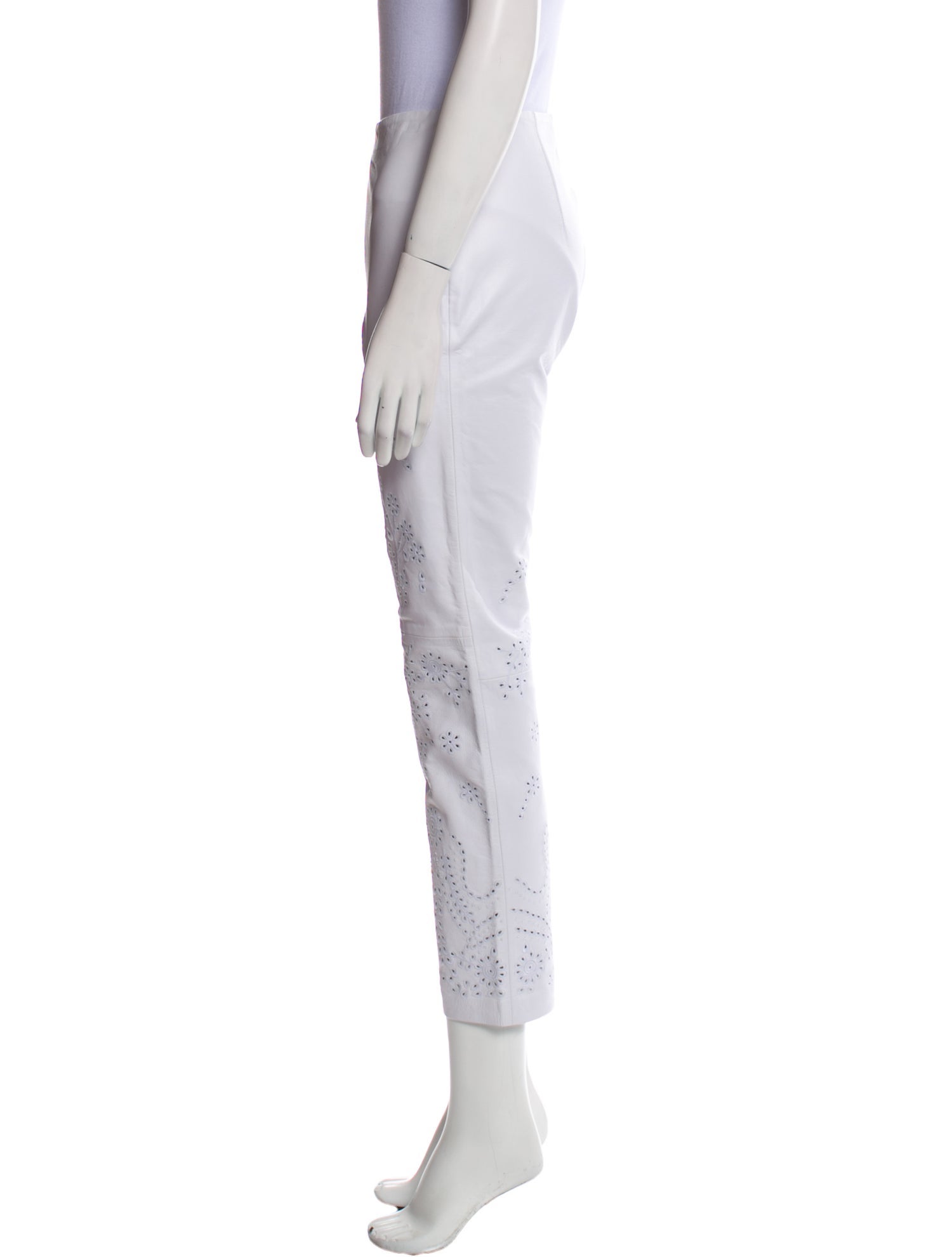 Lauren Ralph Lauren Lamb Leather Straight Leg Pants