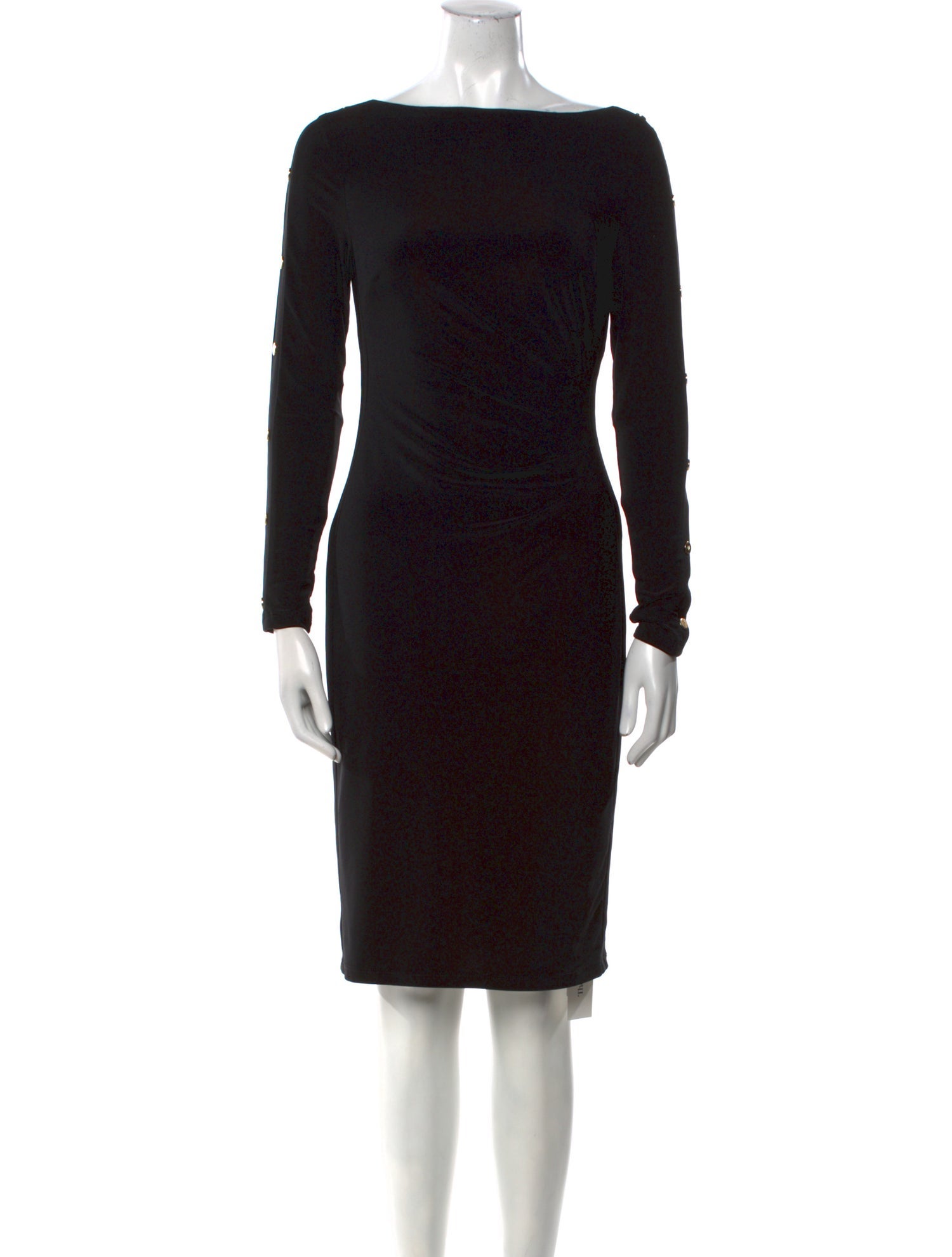 Lauren Ralph Lauren Bateau Neckline Knee-Length Dress