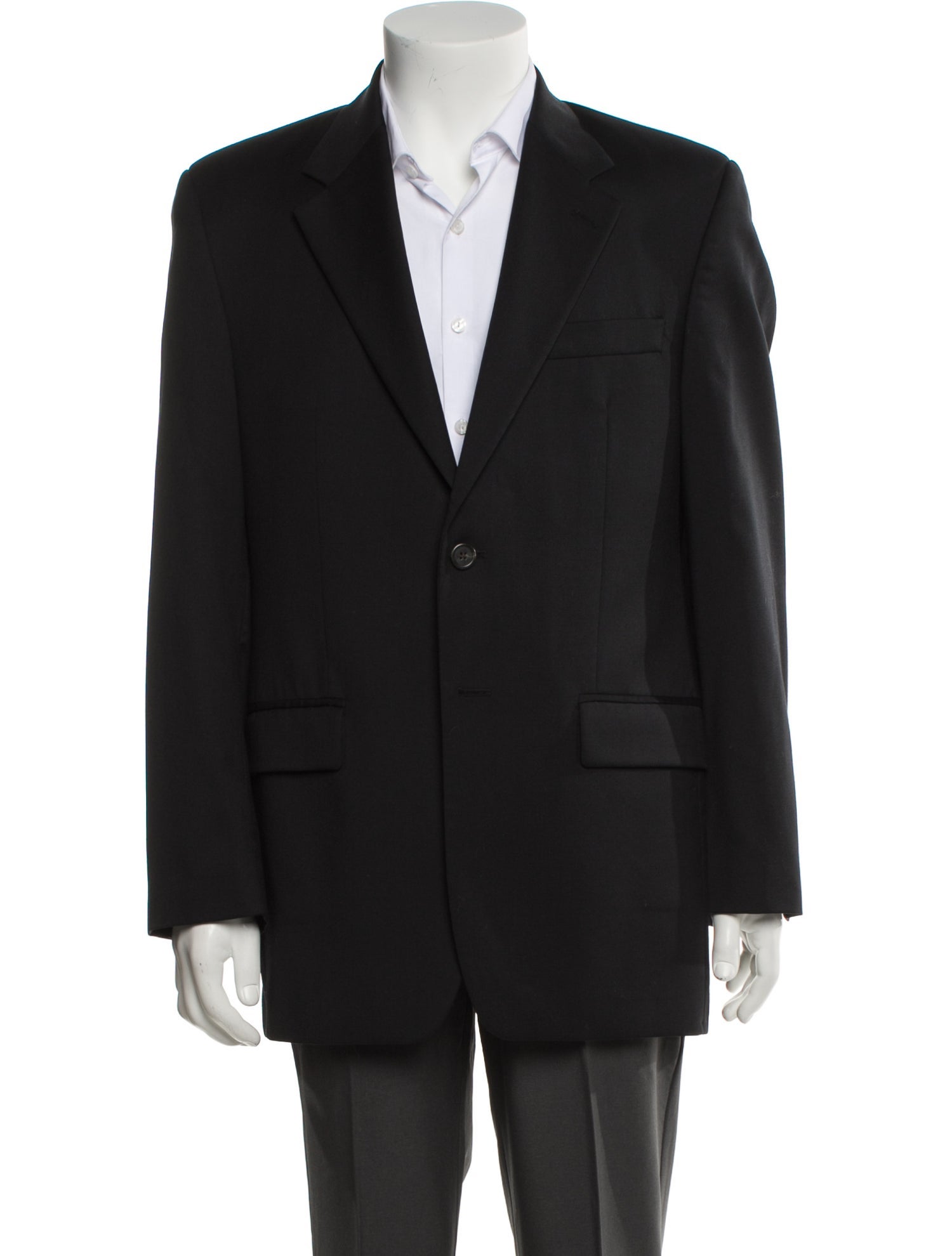 Lauren Ralph Lauren Wool Pleated Accents Blazer