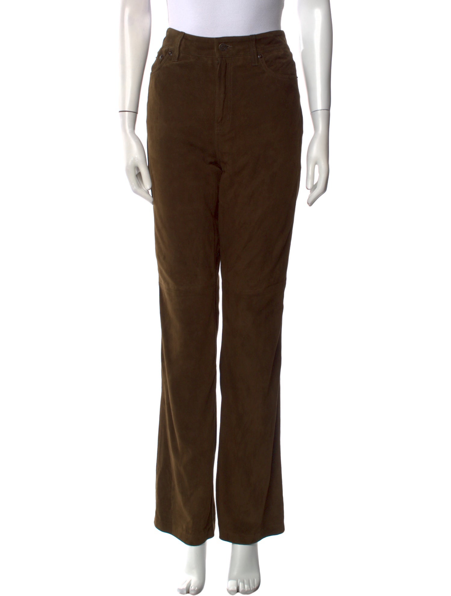 Lauren Ralph Lauren Suede Wide Leg Pants